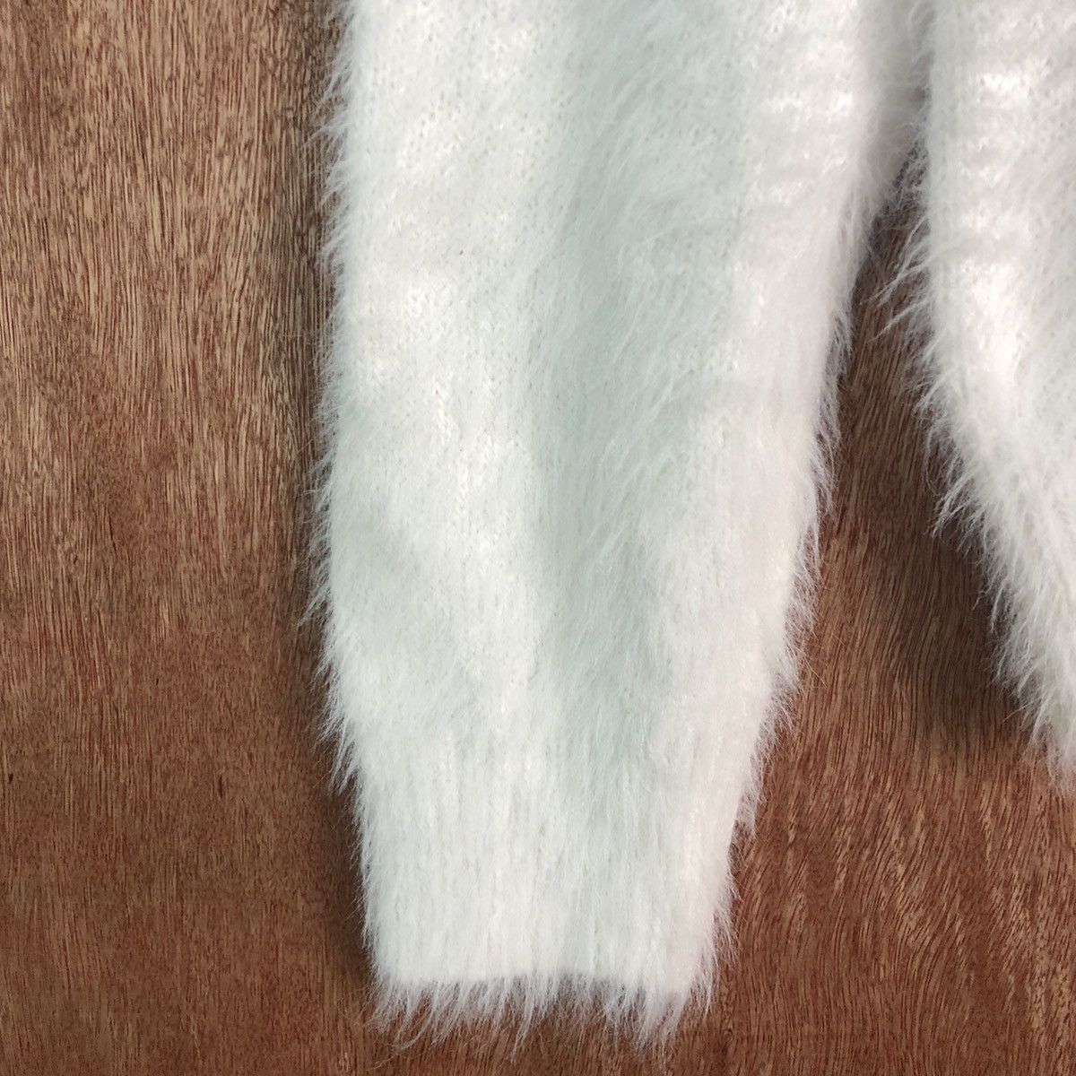 Homespun Knitwear × Japanese Brand DLL Khalita White MOhair Shag Shaggy Knitwear #c232 Size US M / EU 48-50 / 2 - 6 Thumbnail