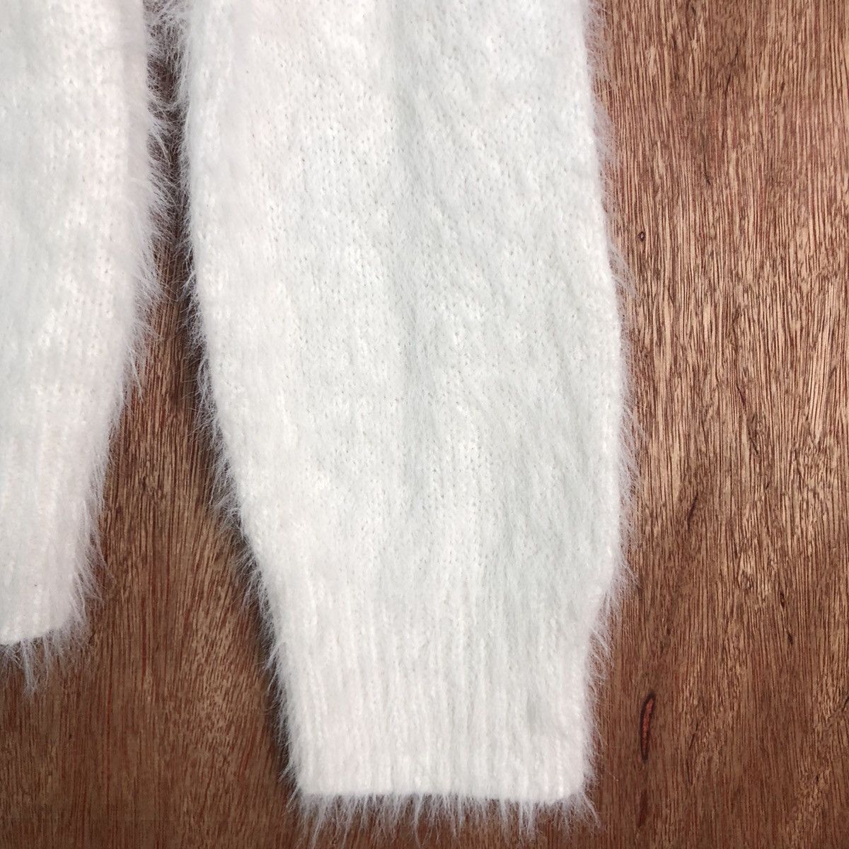 Homespun Knitwear × Japanese Brand DLL Khalita White MOhair Shag Shaggy Knitwear #c232 Size US M / EU 48-50 / 2 - 4 Thumbnail