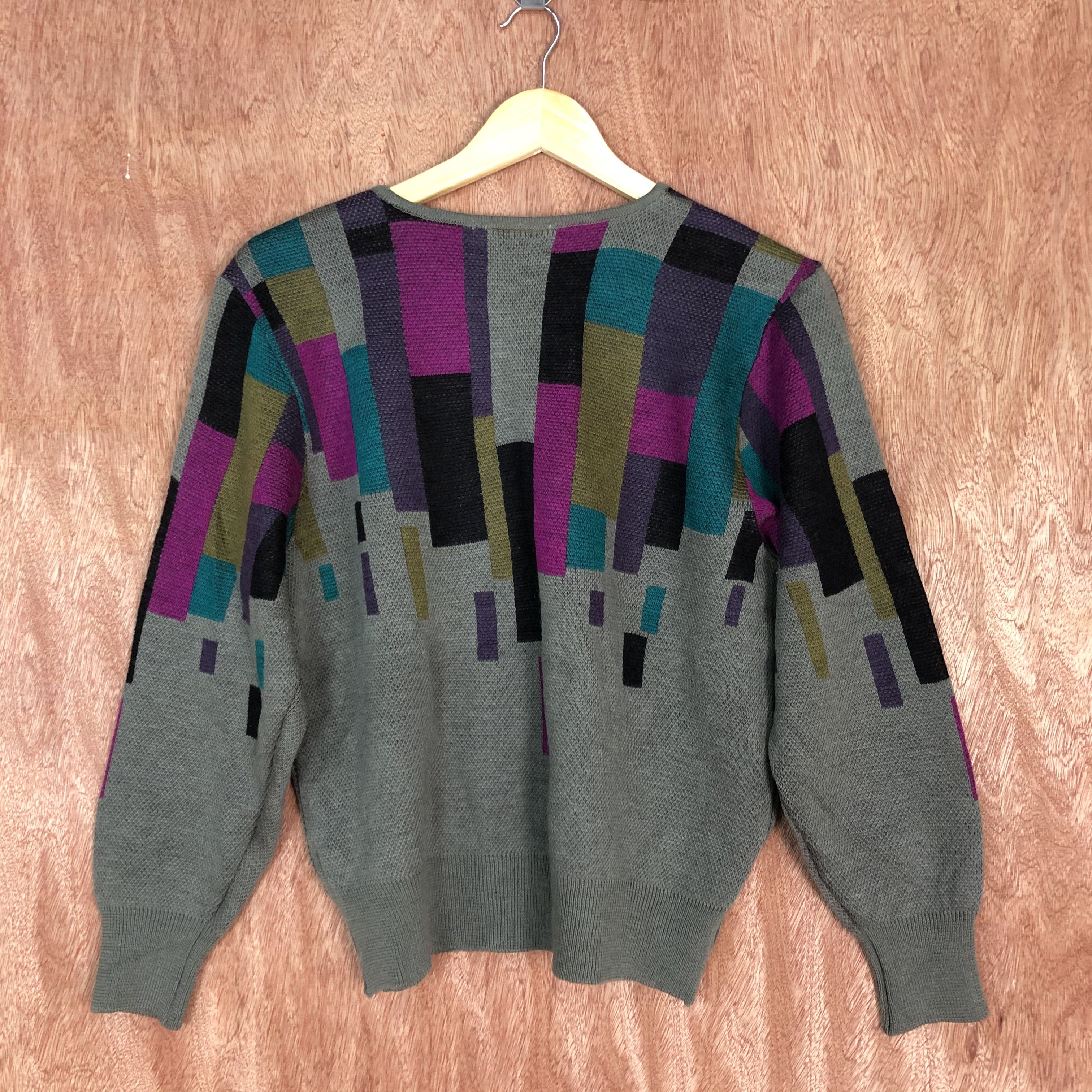 Homespun Knitwear Bel Shepree MUlticolor Shag Shaggy Knitwear #c473 Size US S / EU 44-46 / 1 - 12 Thumbnail