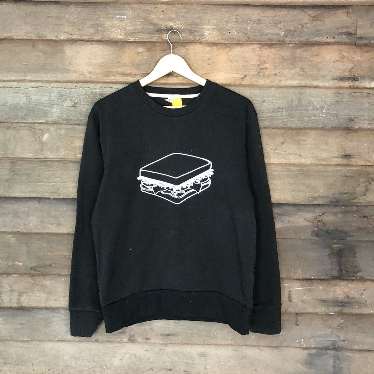 Japanese Brand Original Clothing sandwich Black Sweatshirt #3157 Size US M / EU 48-50 / 2 - 1 Thumbnail