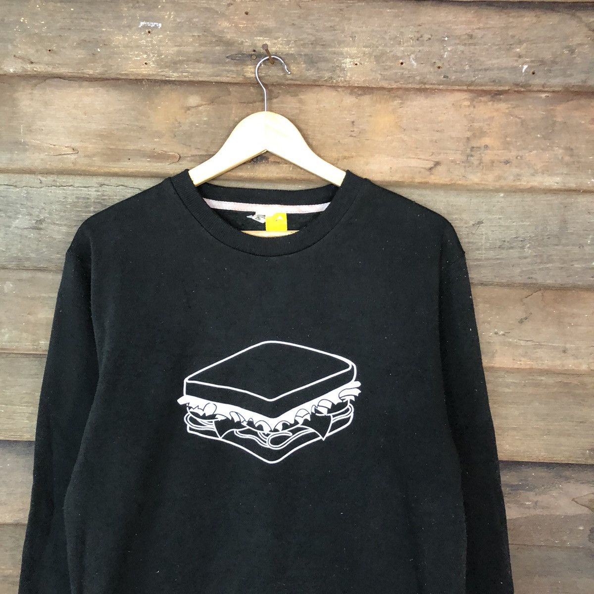 Japanese Brand Original Clothing sandwich Black Sweatshirt #3157 Size US M / EU 48-50 / 2 - 2 Thumbnail