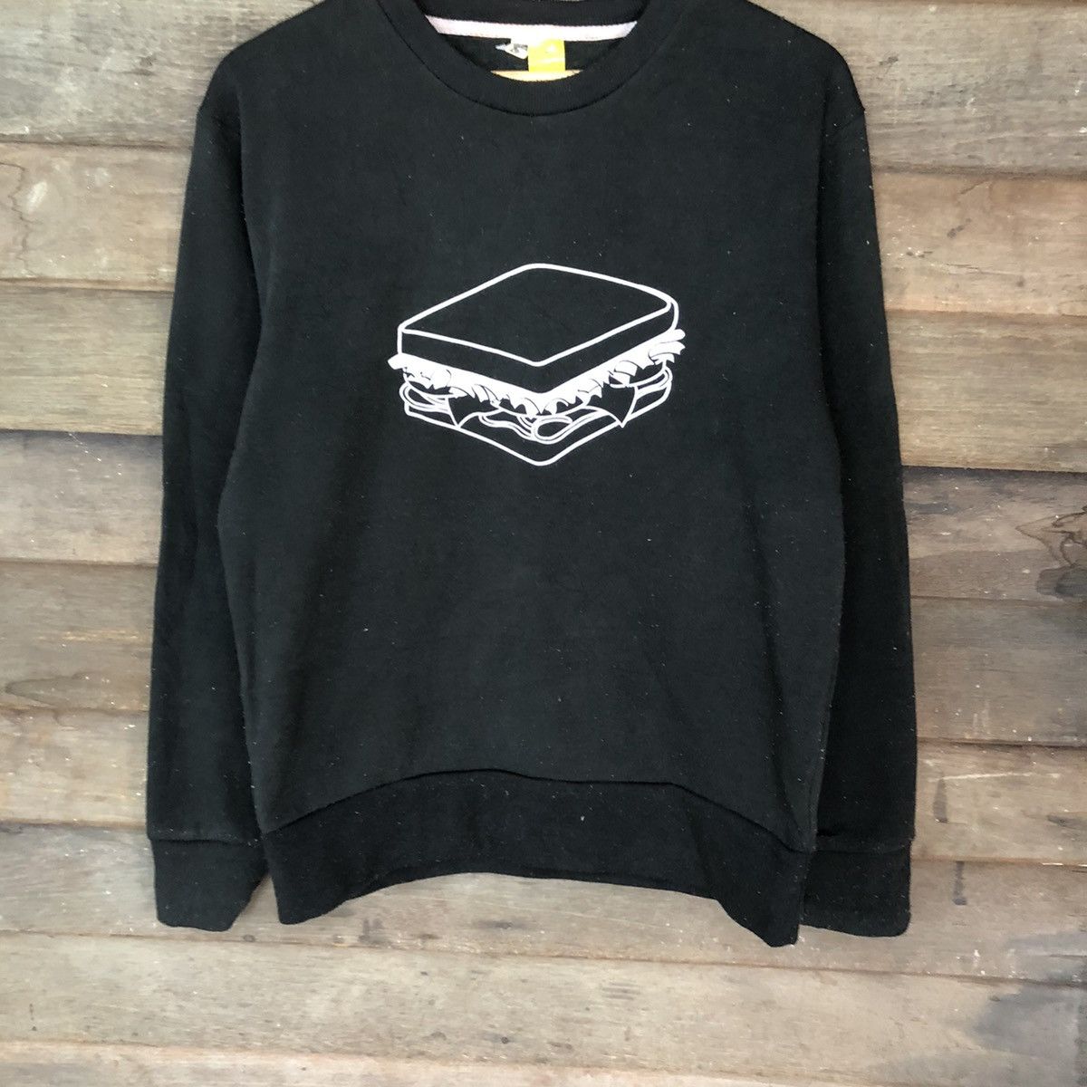 Japanese Brand Original Clothing sandwich Black Sweatshirt #3157 Size US M / EU 48-50 / 2 - 3 Thumbnail