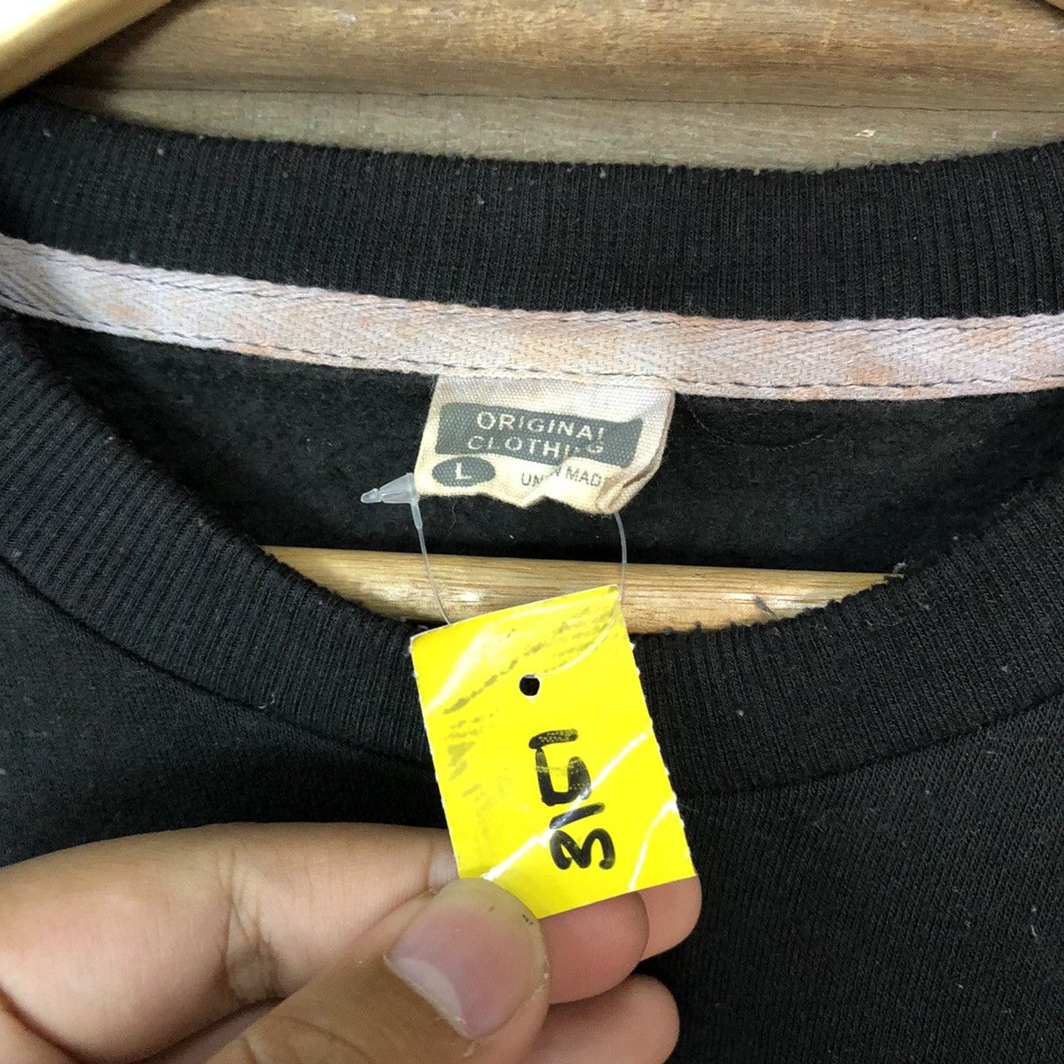 Japanese Brand Original Clothing sandwich Black Sweatshirt #3157 Size US M / EU 48-50 / 2 - 7 Thumbnail