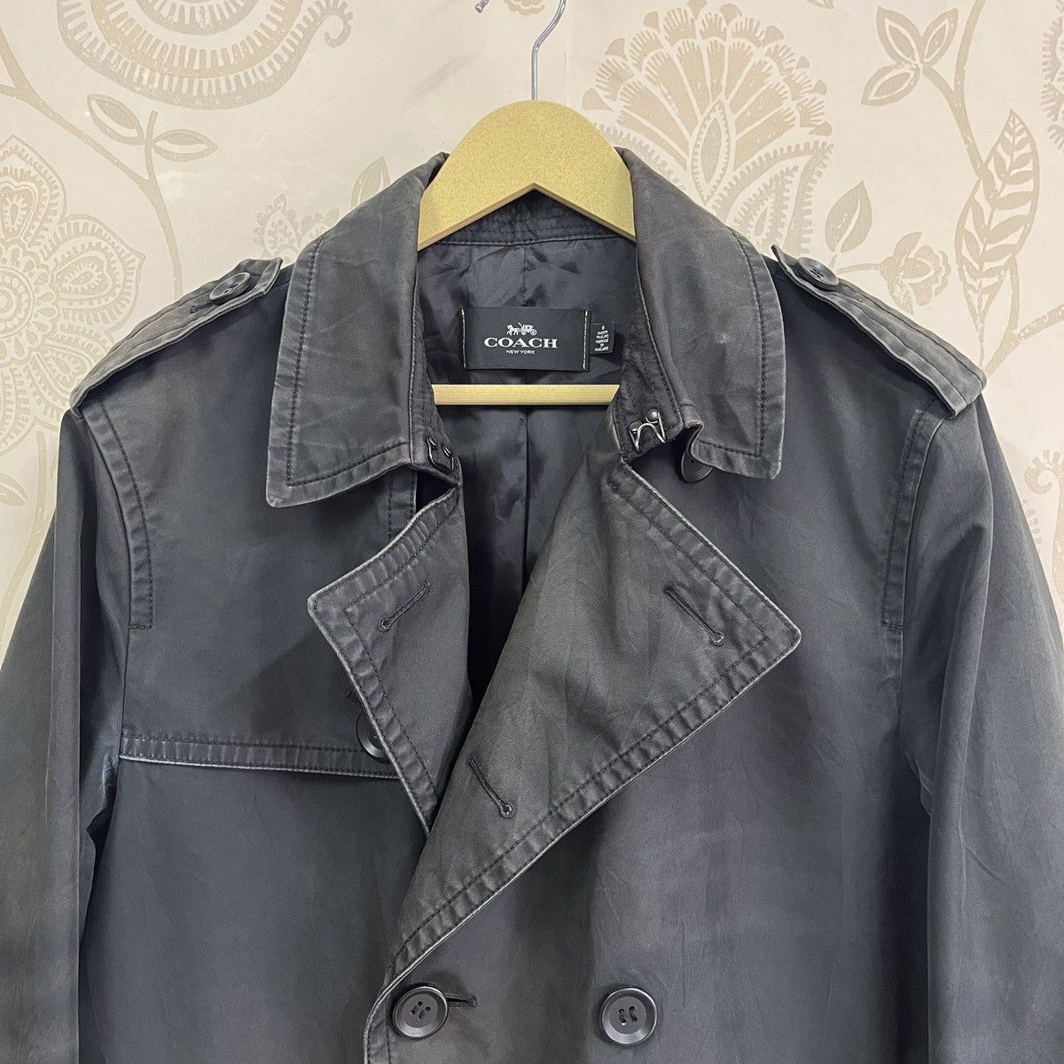 Coach Faded Coach Long Trench Coat Parka Double Breasted Size US M / EU 48-50 / 2 - 22 Thumbnail
