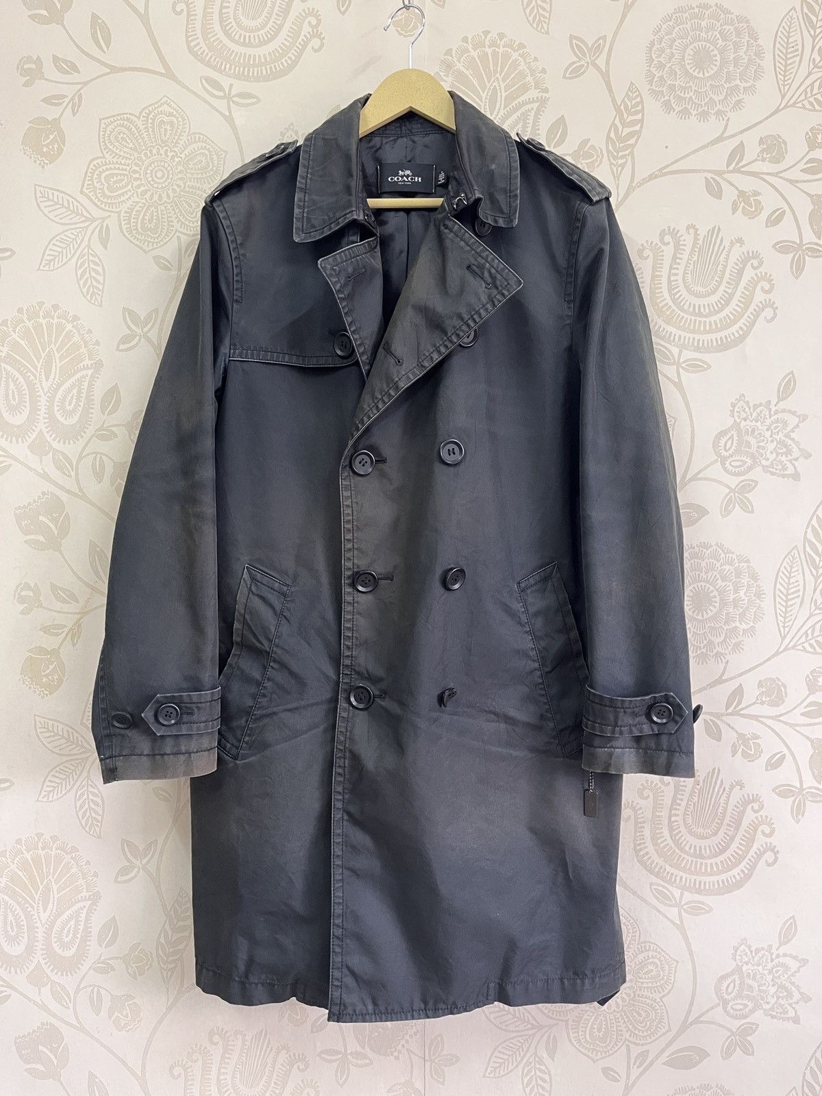 Coach Faded Coach Long Trench Coat Parka Double Breasted Size US M / EU 48-50 / 2 - 24 Thumbnail