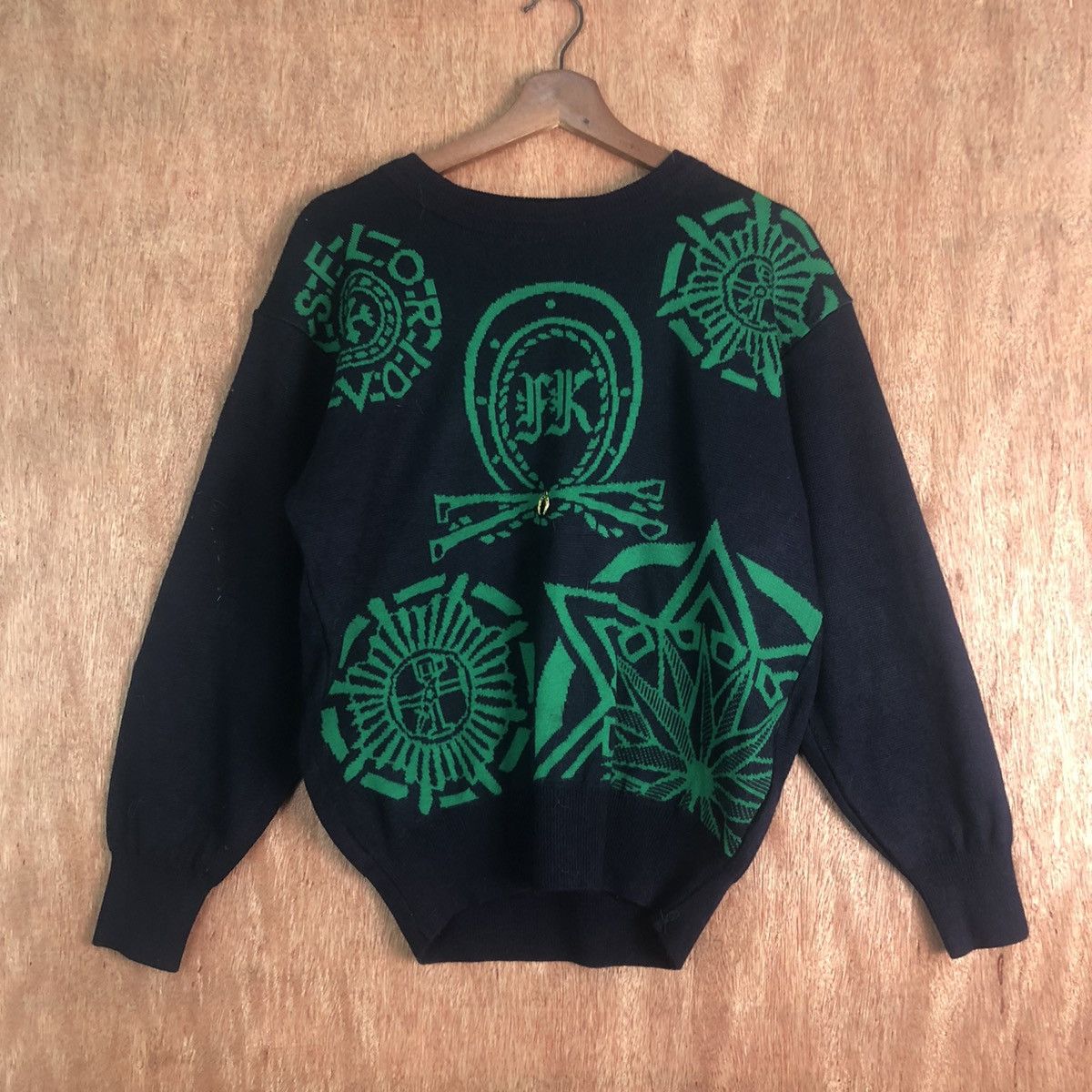 Homespun Knitwear DLL Floridakeys Dark Blue art streetwear Knitweear #c165 Size US S / EU 44-46 / 1 - 1 Thumbnail