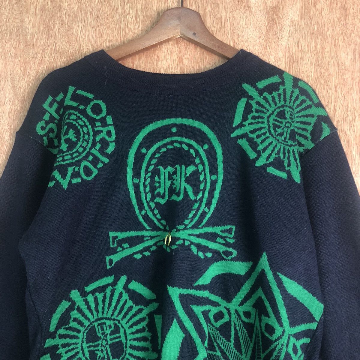 Homespun Knitwear DLL Floridakeys Dark Blue art streetwear Knitweear #c165 Size US S / EU 44-46 / 1 - 2 Thumbnail