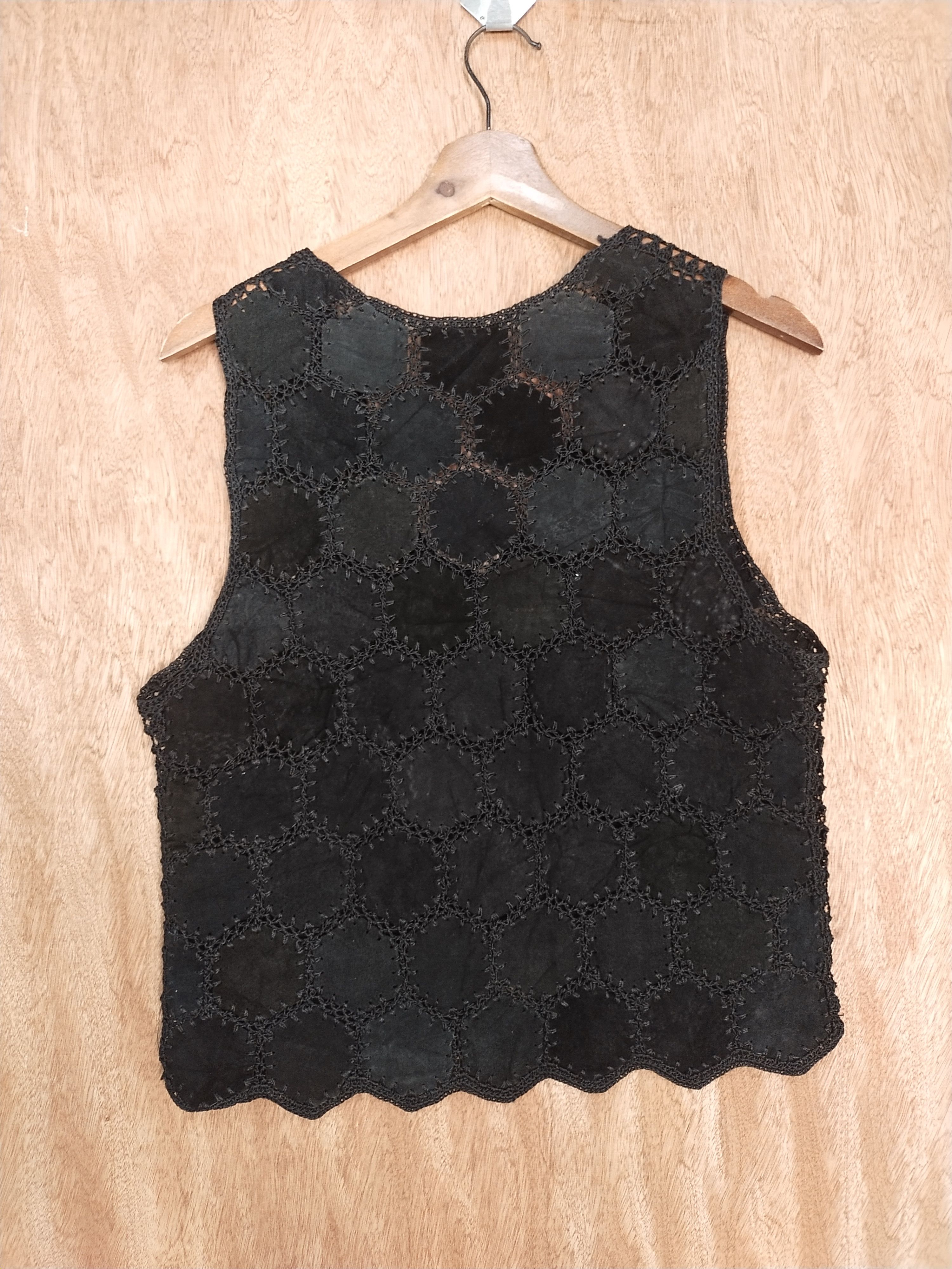 Handmade Japan handmade mesh net crochet knitwear cardigan #S194 Size XS / US 0-2 / IT 36-38 - 7 Thumbnail