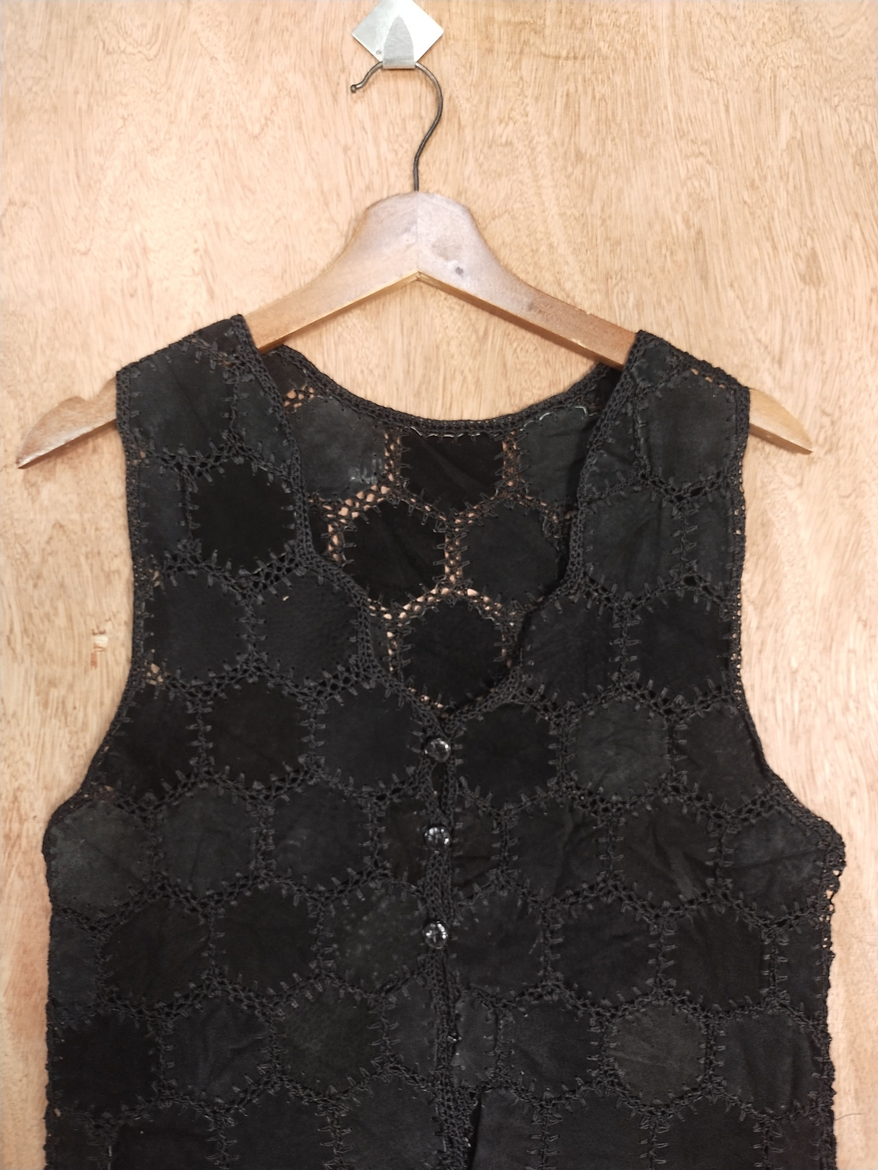 Handmade Japan handmade mesh net crochet knitwear cardigan #S194 Size XS / US 0-2 / IT 36-38 - 2 Thumbnail