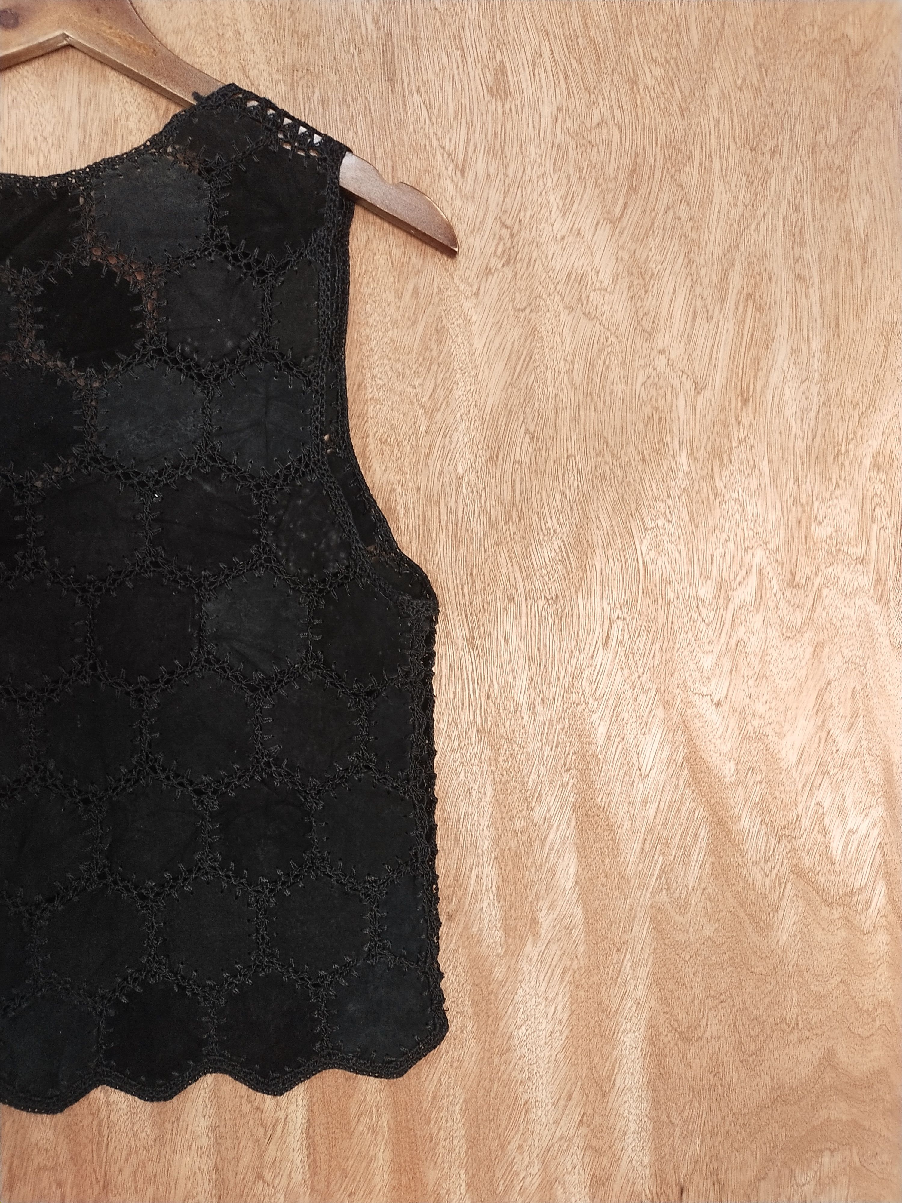 Handmade Japan handmade mesh net crochet knitwear cardigan #S194 Size XS / US 0-2 / IT 36-38 - 8 Thumbnail