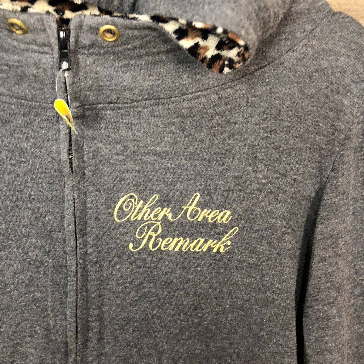 Japanese Brand DL Other Area Remark Skulls leopard Grey Hoodie #3600 Size US S / EU 44-46 / 1 - 8 Thumbnail