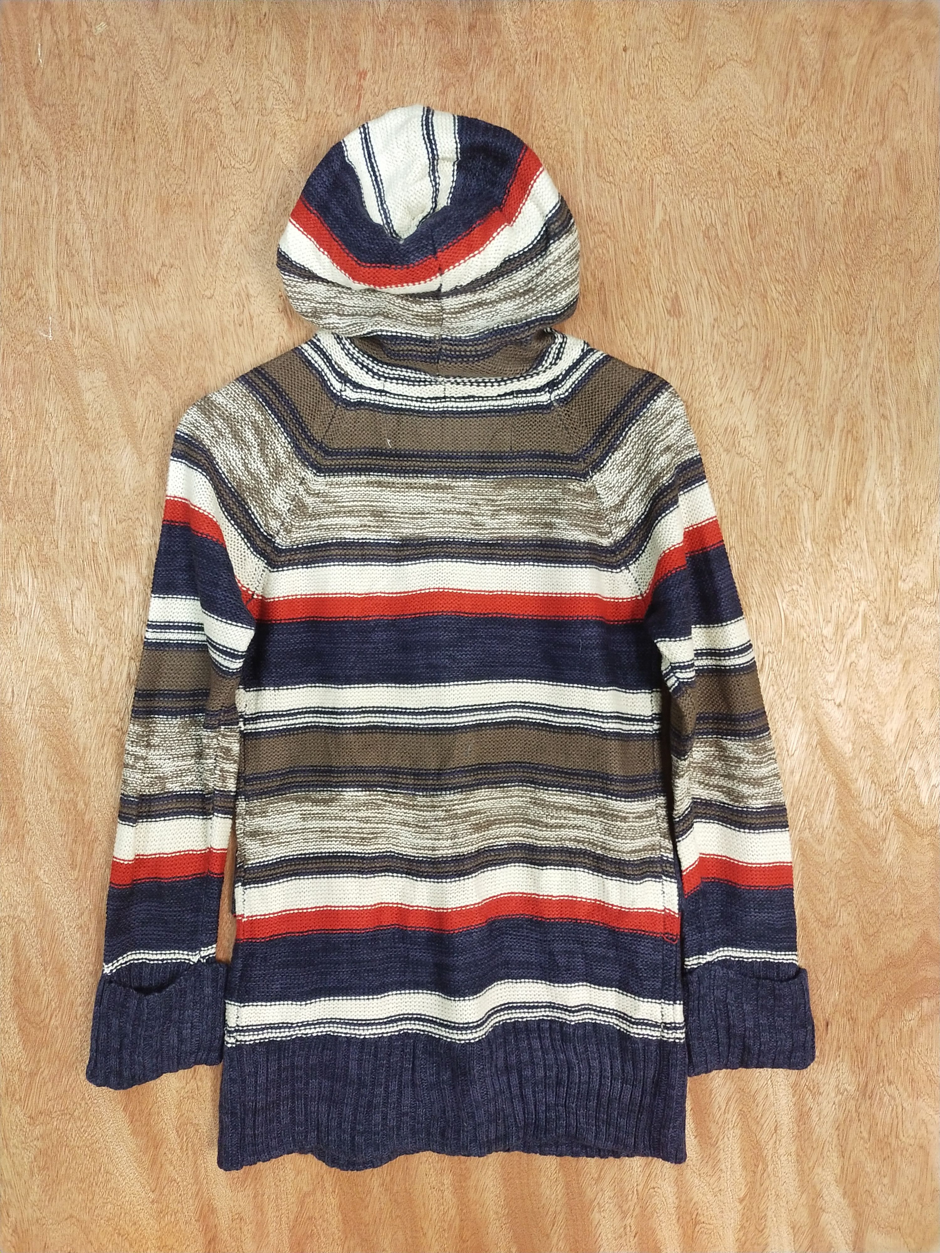 Homespun Knitwear Quatre Vinght Dixans stripe cardigan Knitwear #S111 Size M / US 6-8 / IT 42-44 - 7 Thumbnail