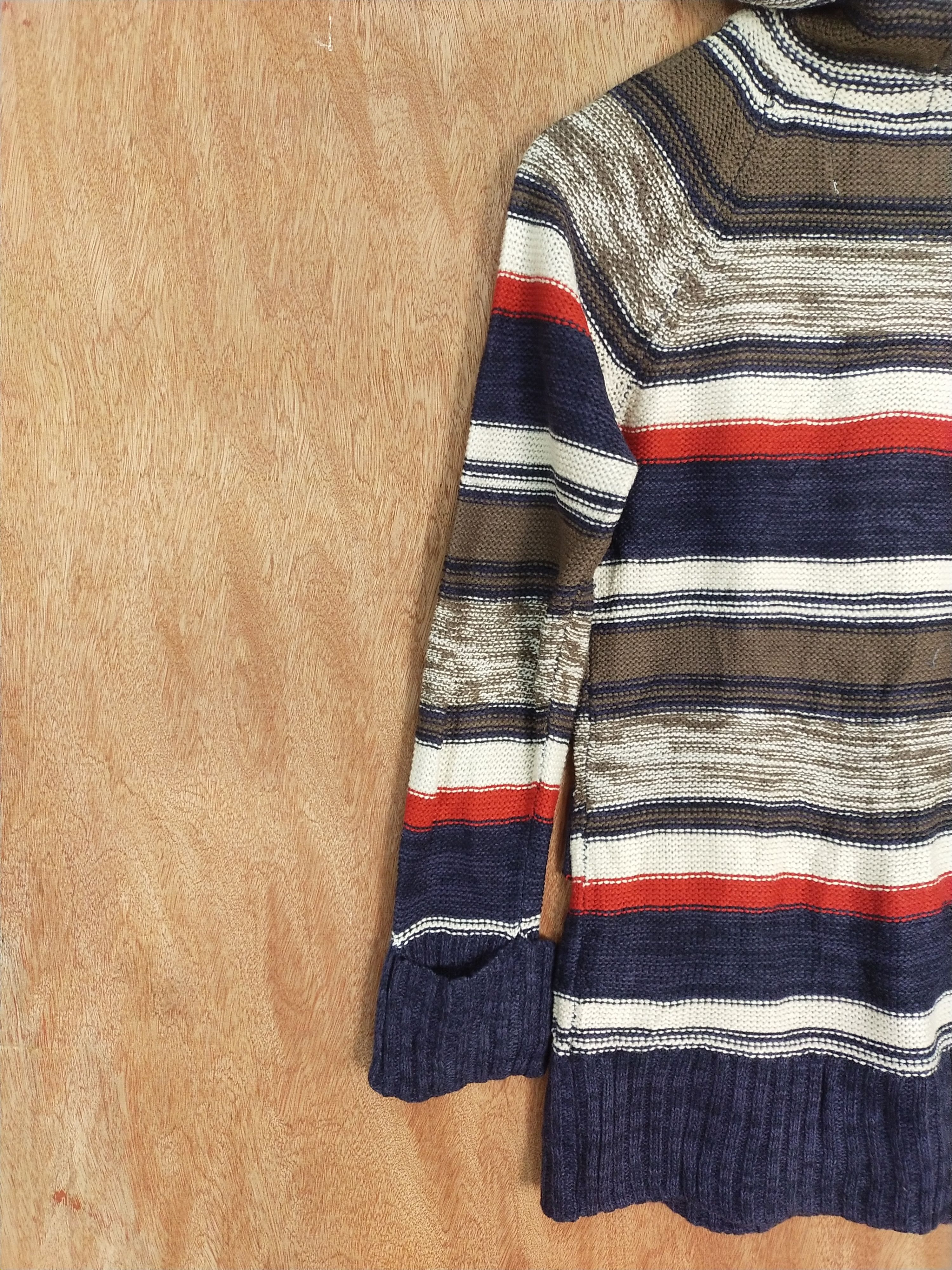 Homespun Knitwear Quatre Vinght Dixans stripe cardigan Knitwear #S111 Size M / US 6-8 / IT 42-44 - 9 Thumbnail