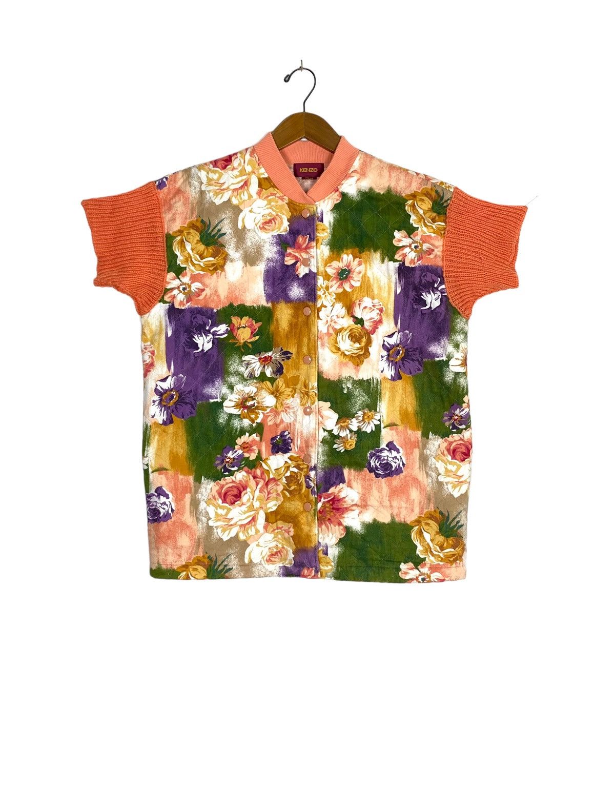 Kenzo Rare‼️ Vintage Kenzo Flower Button Jacket Made in Japan Size M / US 6-8 / IT 42-44 - 1 Thumbnail