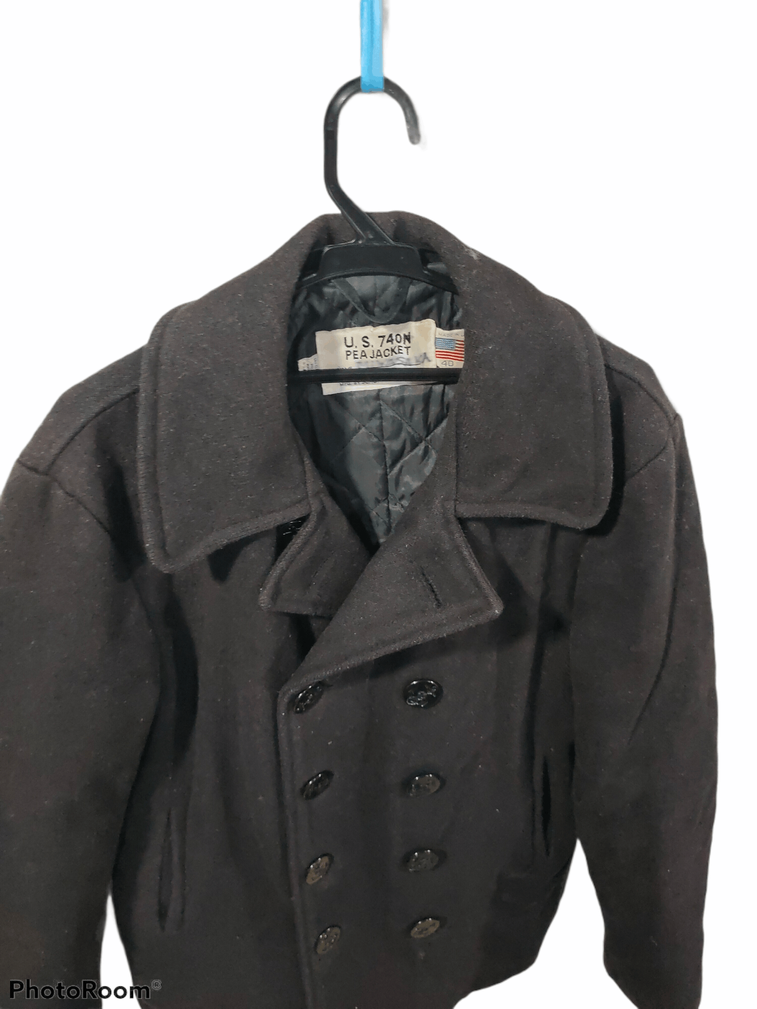 Schott schott 740 n pea jacket wool USA" double breasted Size US XXS / EU 40 - 4 Thumbnail