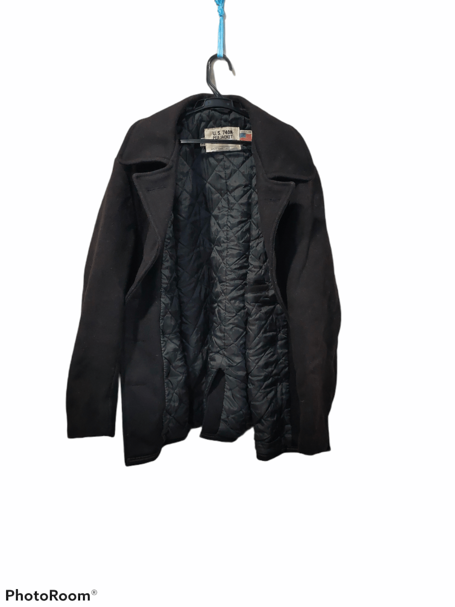 Schott schott 740 n pea jacket wool USA" double breasted Size US XXS / EU 40 - 2 Thumbnail