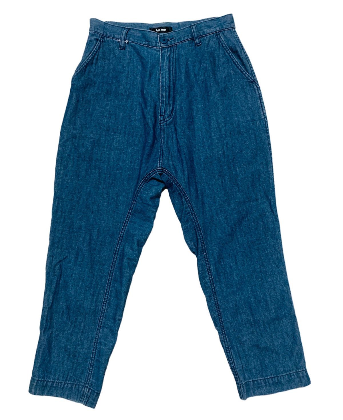 Issey Miyake NE-NET JAPAN ISSEY MIYAKE HAREM DROP CROTCH DENIM Size US 29 - 2 Thumbnail