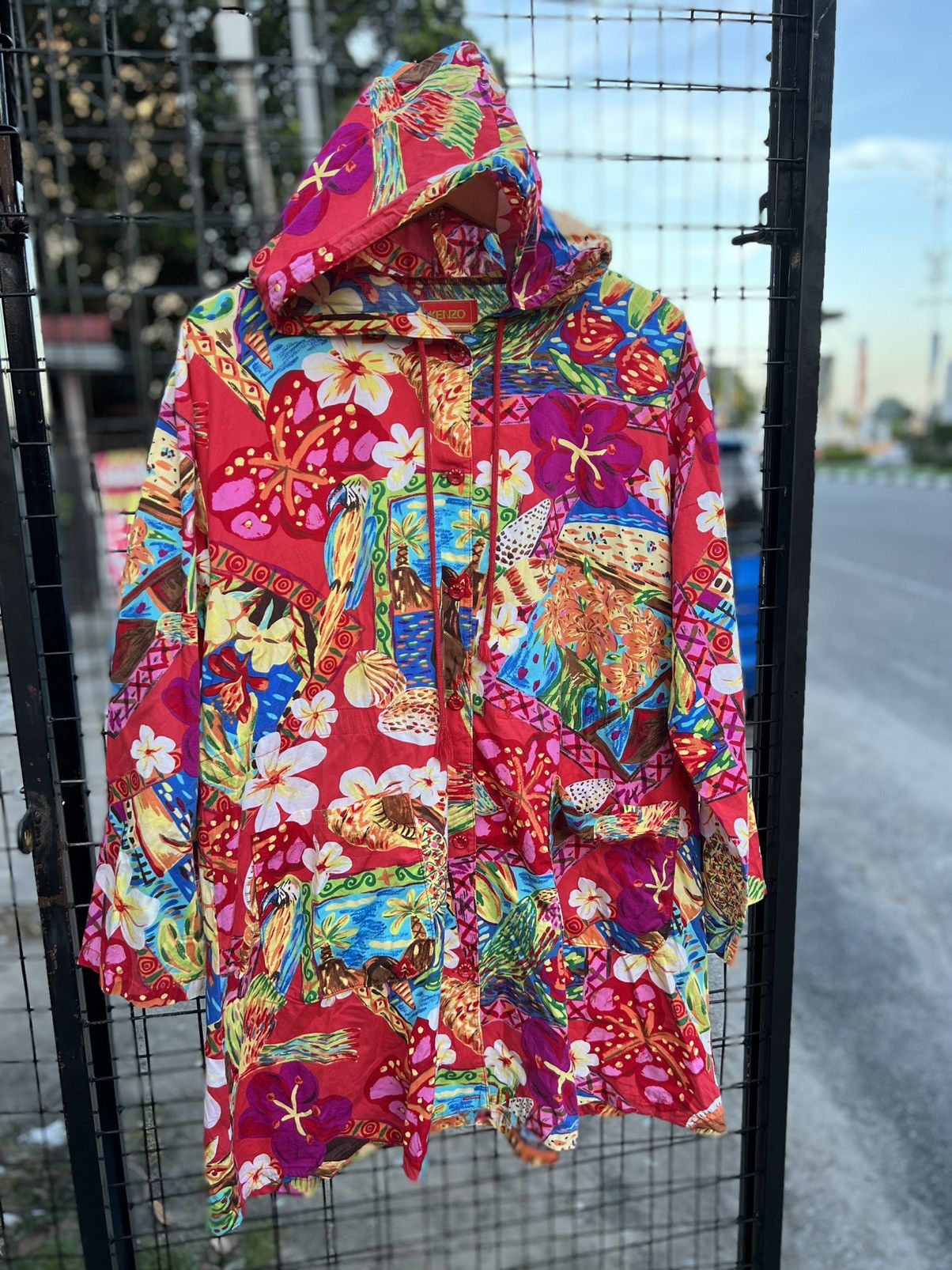 Kenzo Kenzo vintage Hawaii shirt jacket hooded Size US M / EU 48-50 / 2 - 1 Thumbnail