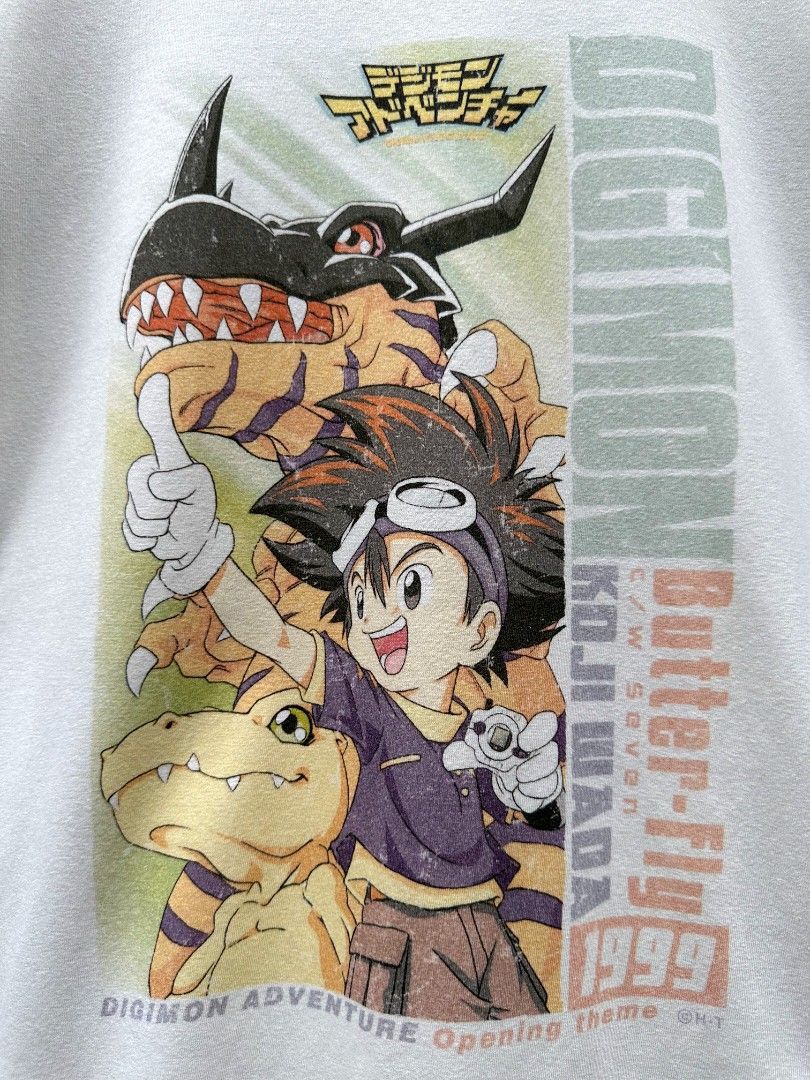 Japanese Brand Vintage 90s Digimon Butterfly Tee Grailed