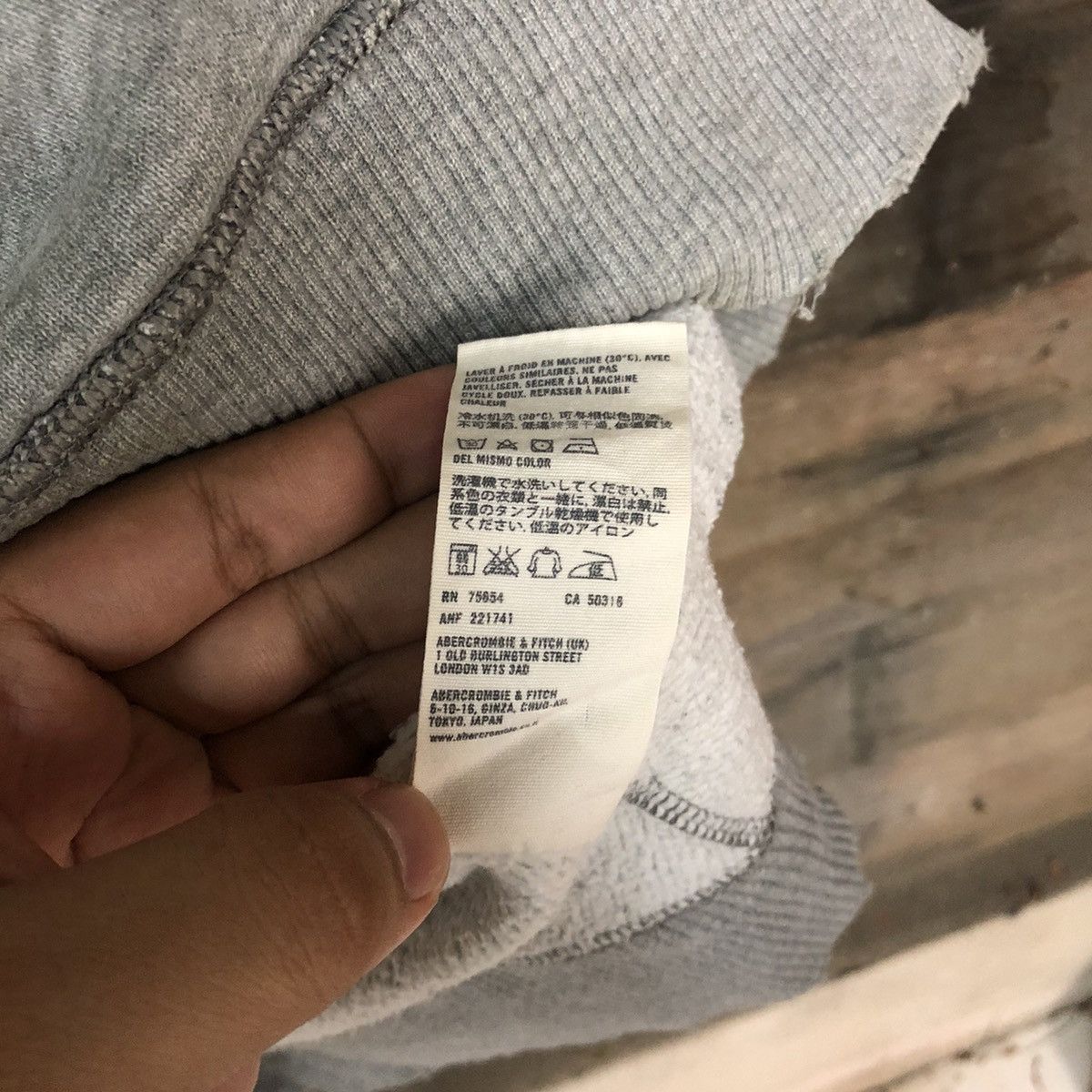 Abercrombie & Fitch DL Abercrombie & Fitch Grey Hoodie #4760 Size US M / EU 48-50 / 2 - 8 Thumbnail