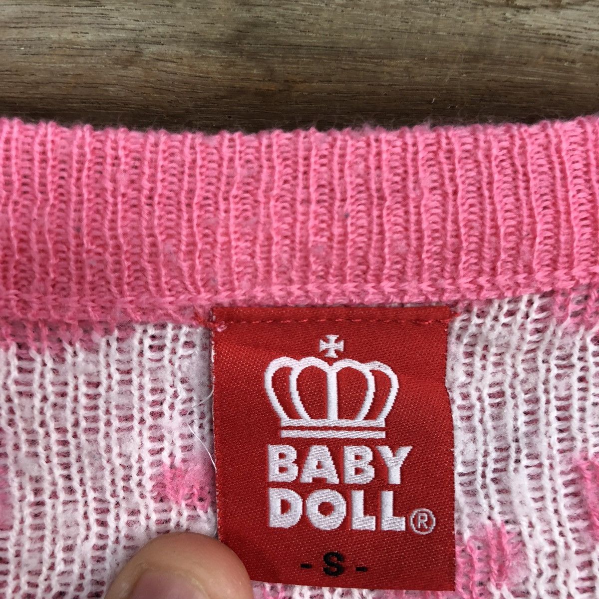 Homespun Knitwear DLL Baby Doll PInk Shaggy cardigan Knitwear #c673 Size S / US 4 / IT 40 - 9 Thumbnail