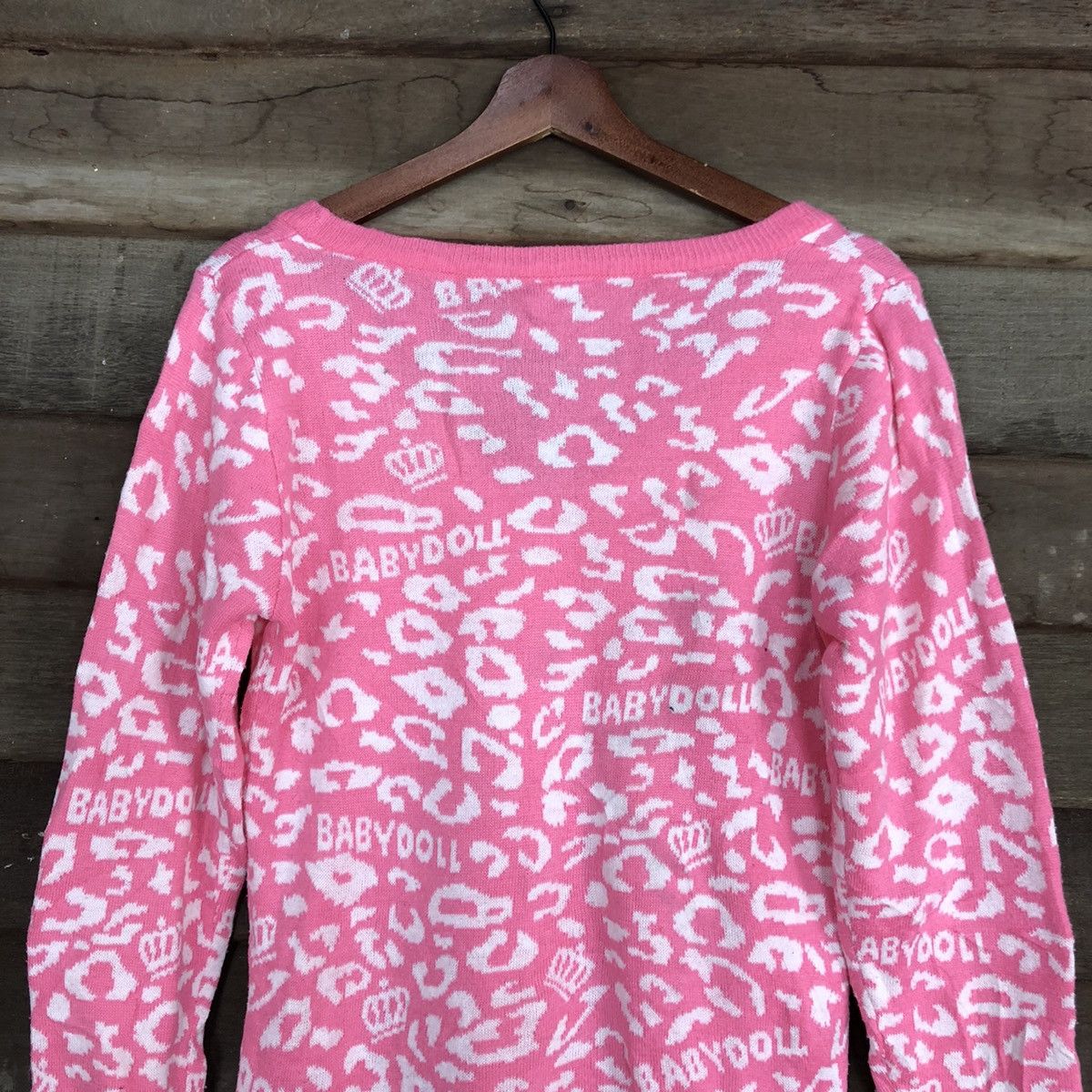 Homespun Knitwear DLL Baby Doll PInk Shaggy cardigan Knitwear #c673 Size S / US 4 / IT 40 - 12 Thumbnail