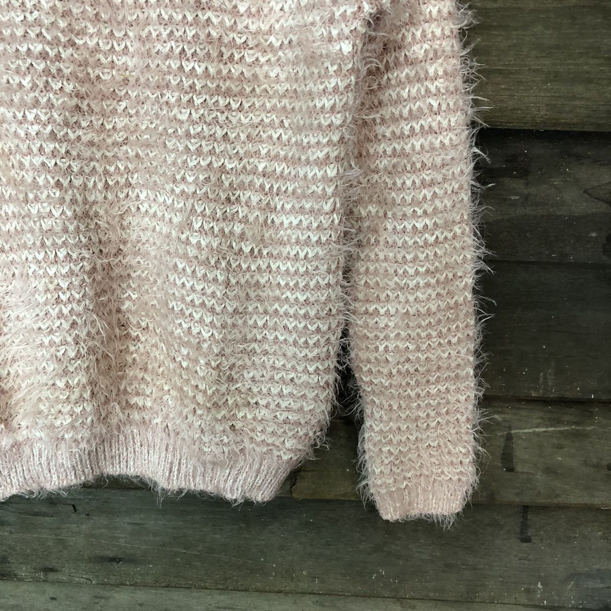 Homespun Knitwear GU Pink Shag Shaggy Fur Mohair Knitwear #6975 Size US M / EU 48-50 / 2 - 5 Thumbnail