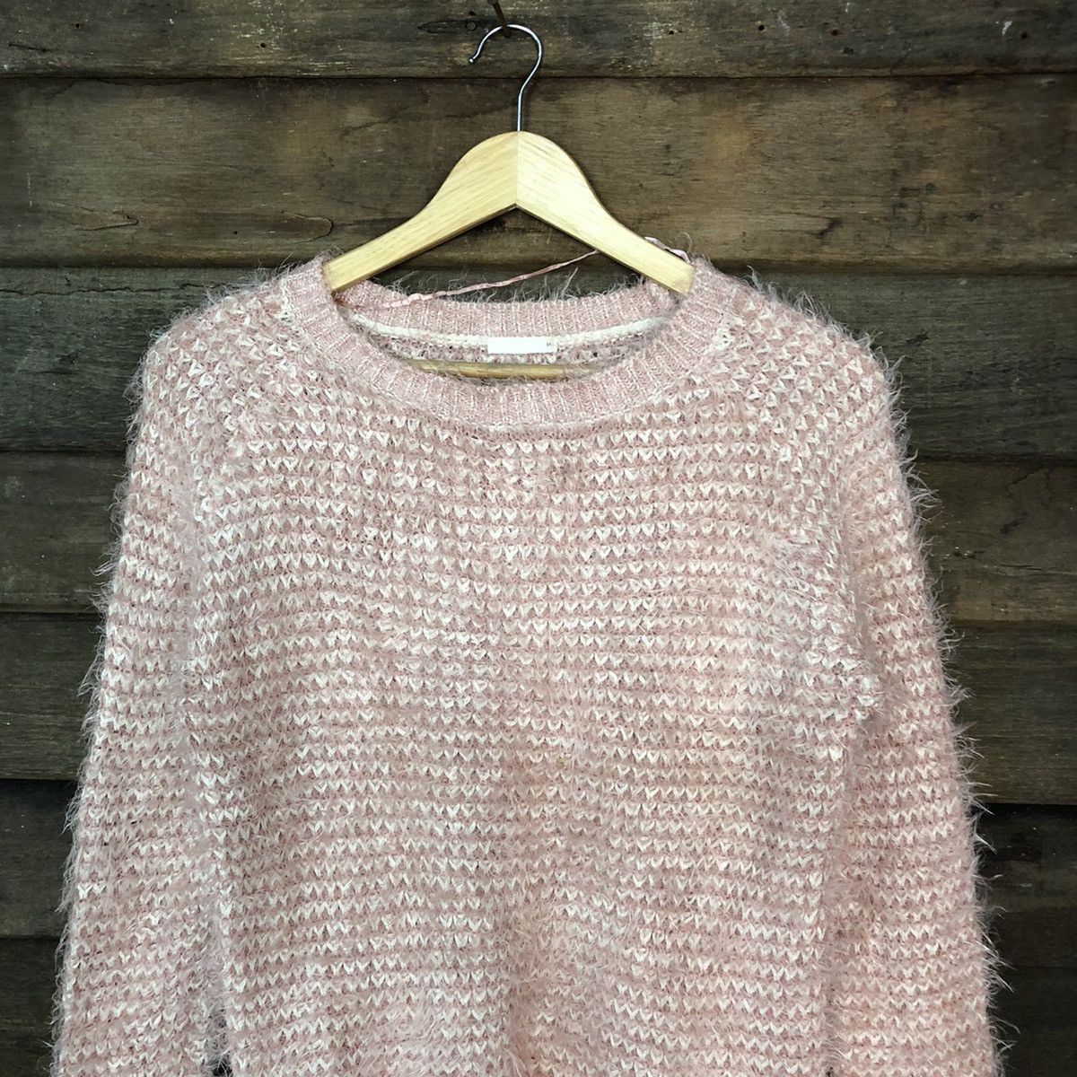 Homespun Knitwear GU Pink Shag Shaggy Fur Mohair Knitwear #6975 Size US M / EU 48-50 / 2 - 2 Thumbnail