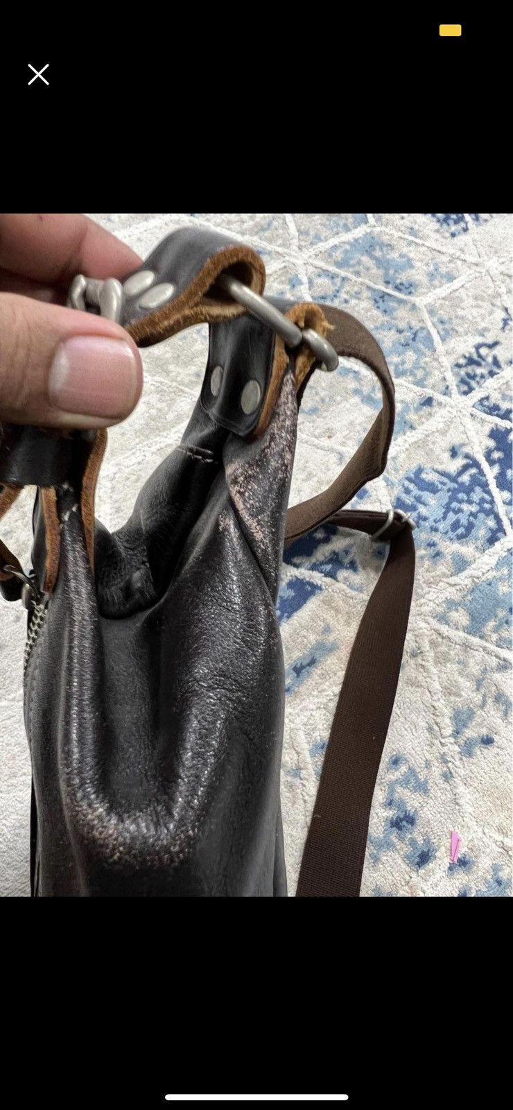Genuine Leather Leather Crossbody Bag Size ONE SIZE - 10 Thumbnail