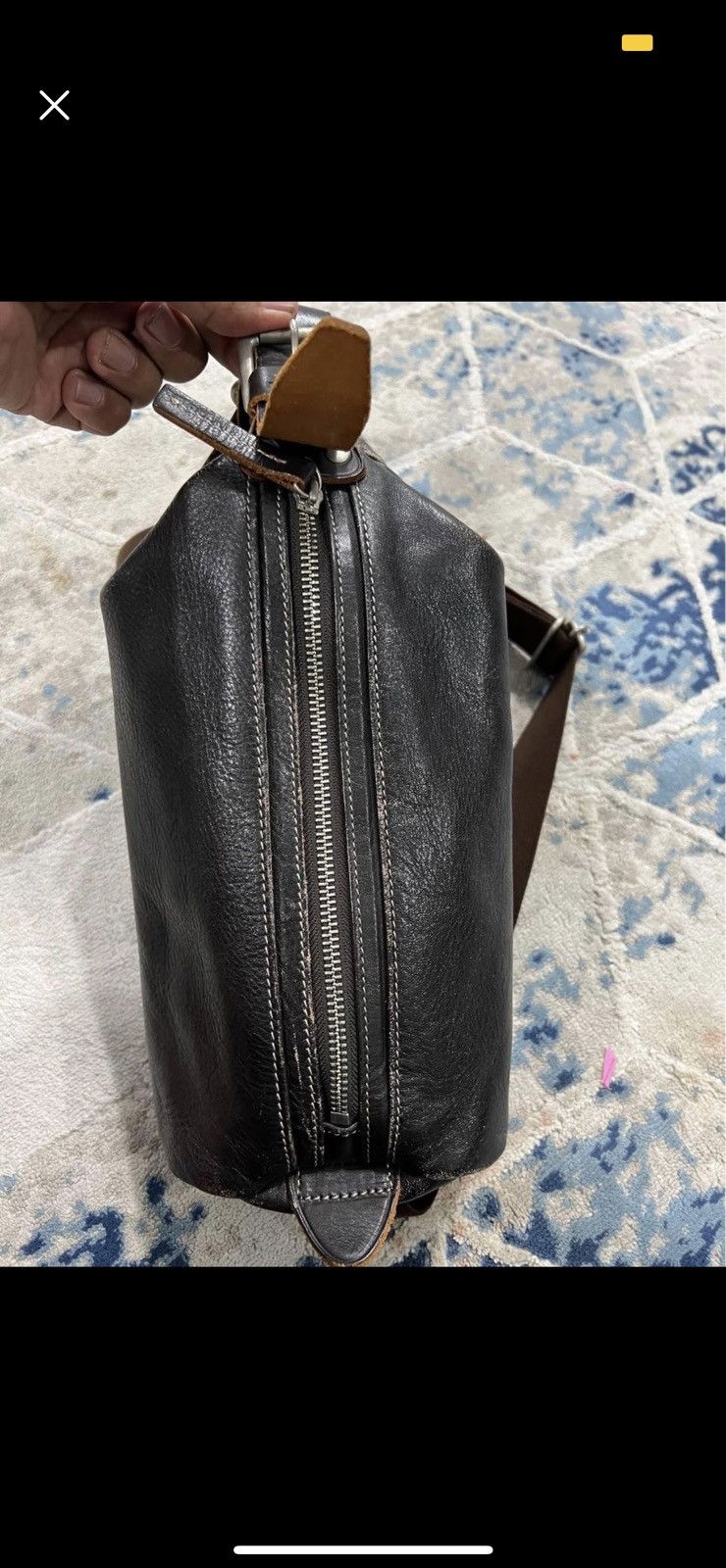 Genuine Leather Leather Crossbody Bag Size ONE SIZE - 8 Thumbnail