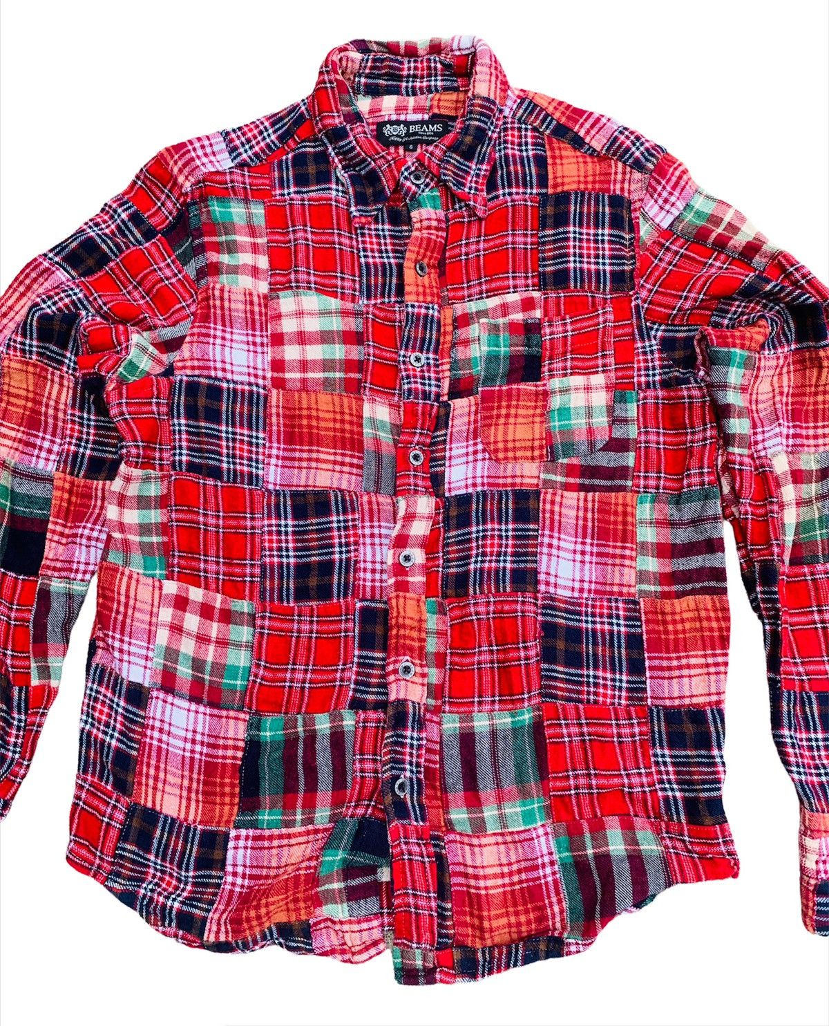 Beams Plus × Flannel × Japanese Brand Beams Japan patchwork red tartan flannel Size US S / EU 44-46 / 1 - 2 Thumbnail