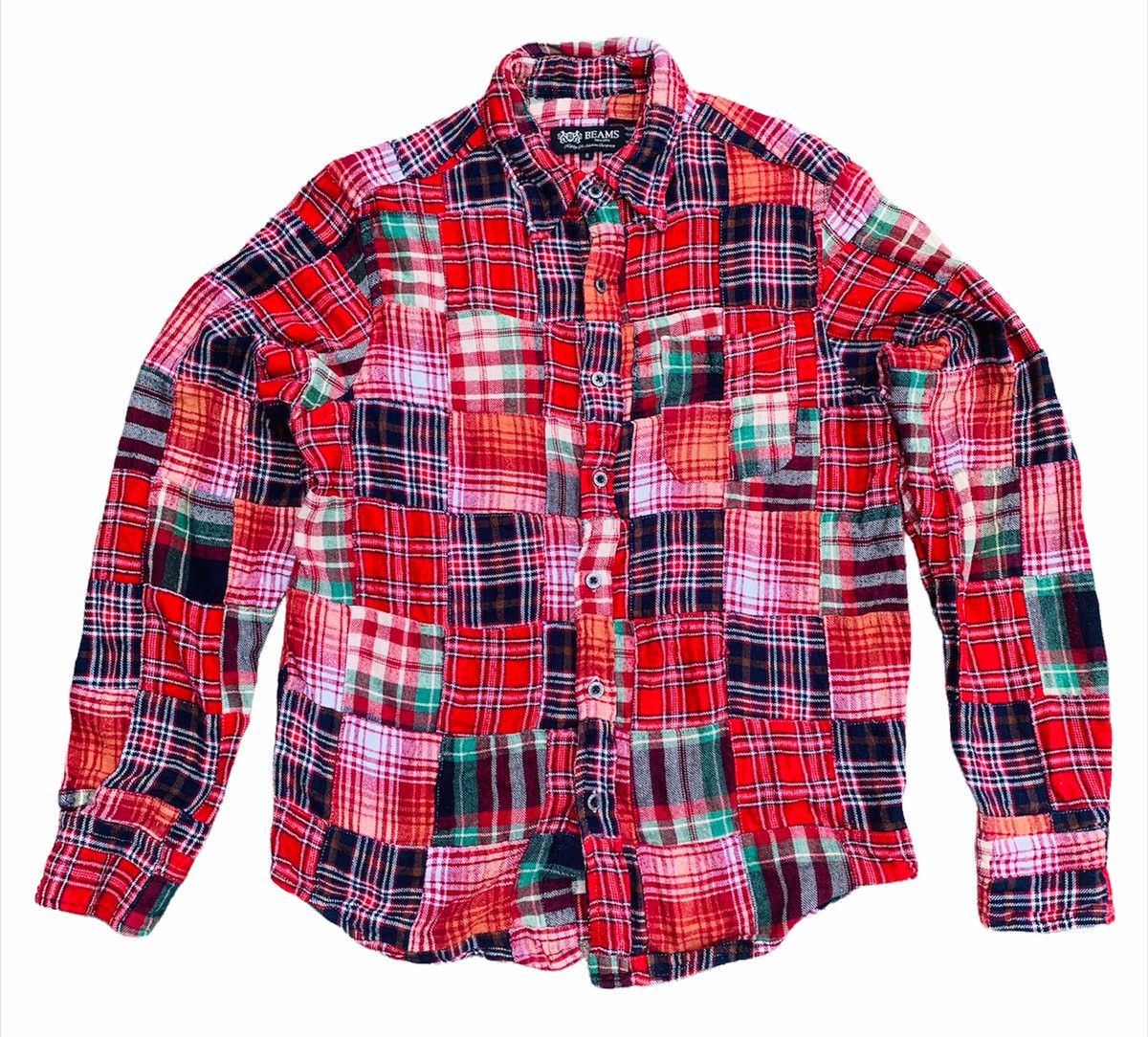 Beams Plus × Flannel × Japanese Brand Beams Japan patchwork red tartan flannel Size US S / EU 44-46 / 1 - 1 Thumbnail