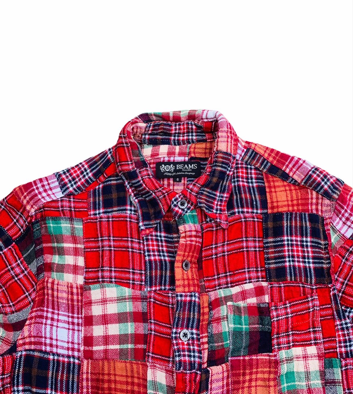 Beams Plus × Flannel × Japanese Brand Beams Japan patchwork red tartan flannel Size US S / EU 44-46 / 1 - 5 Thumbnail