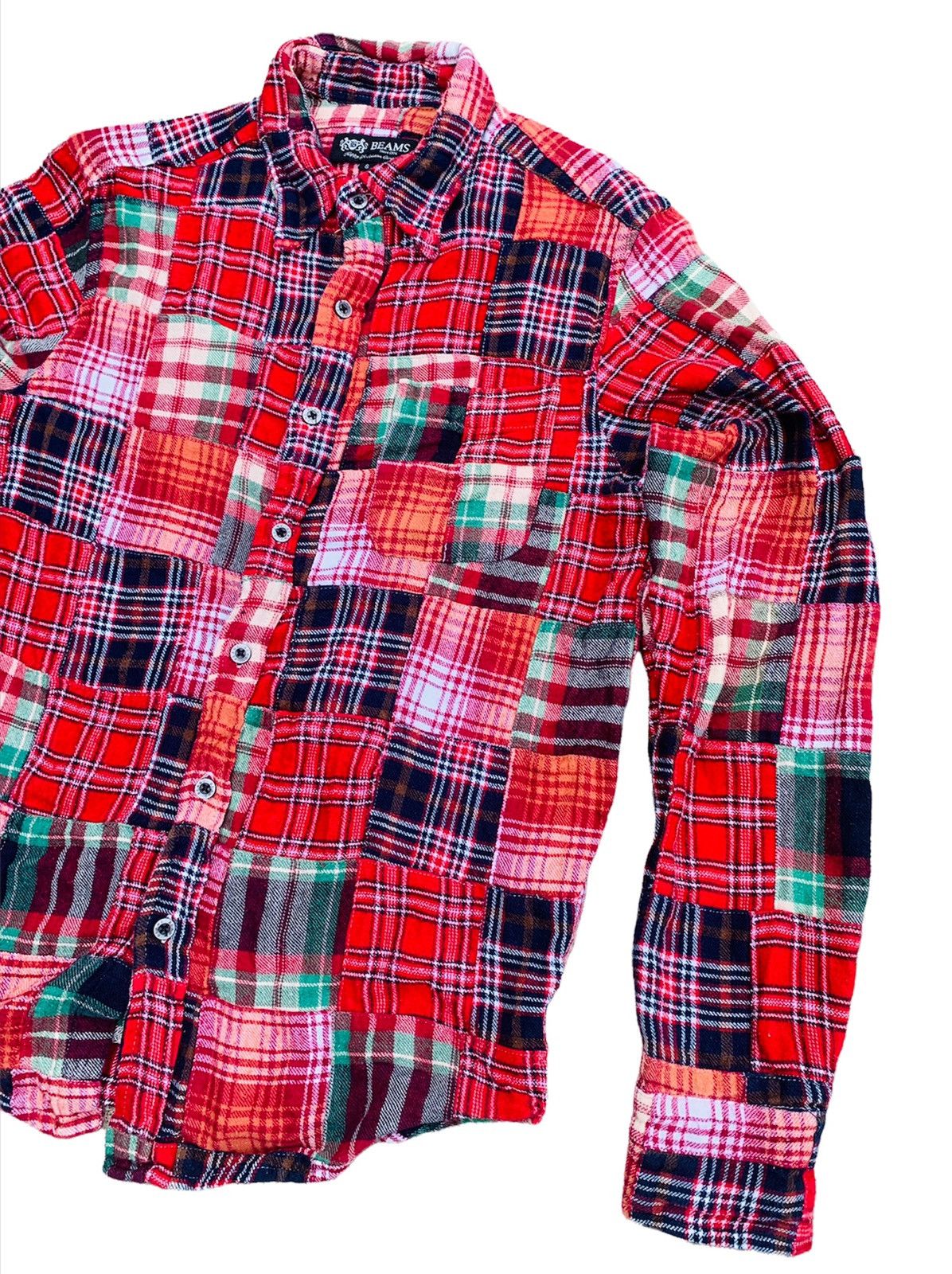 Beams Plus × Flannel × Japanese Brand Beams Japan patchwork red tartan flannel Size US S / EU 44-46 / 1 - 3 Thumbnail