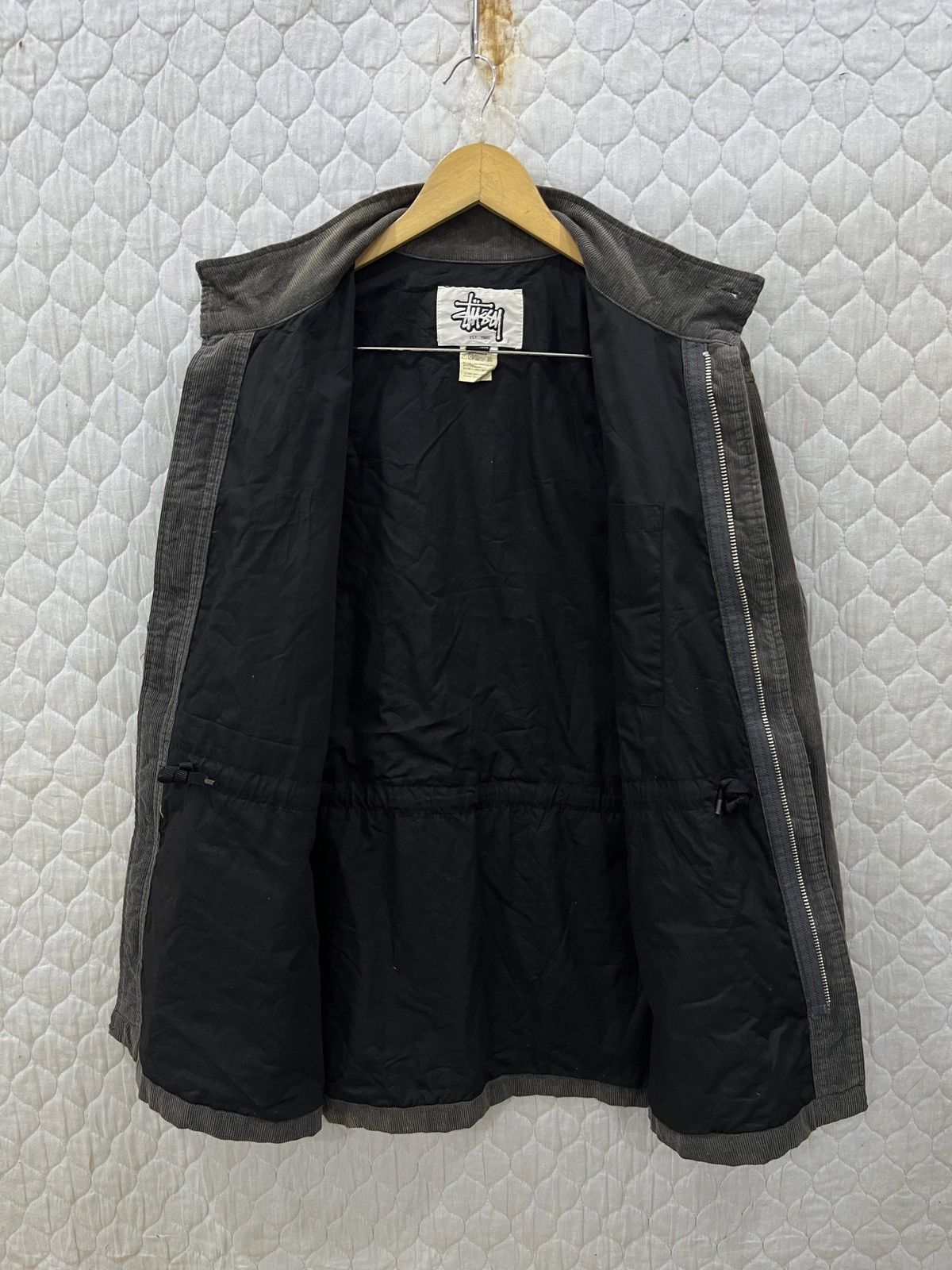 Stussy (Vvv). 🔥🔥VINTAGE STUSSY CORDUROY ZIPPER JACKET Size US L / EU 52-54 / 3 - 7 Thumbnail