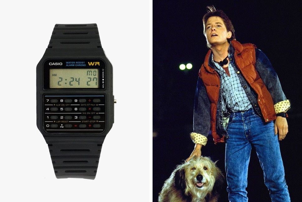 Casio Movie Watch Design Vintage CASIO WR history BACK TO THE FUTURE MOVIE Grailed