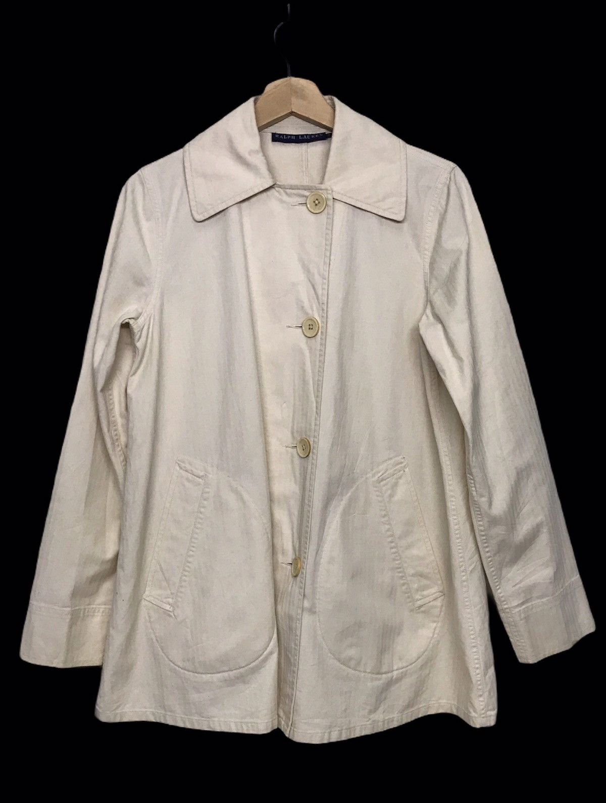 Ralph Lauren Heat!!🔥Ralph Lauren White Trenchcoat Size US M / EU 48-50 / 2 - 1 Thumbnail