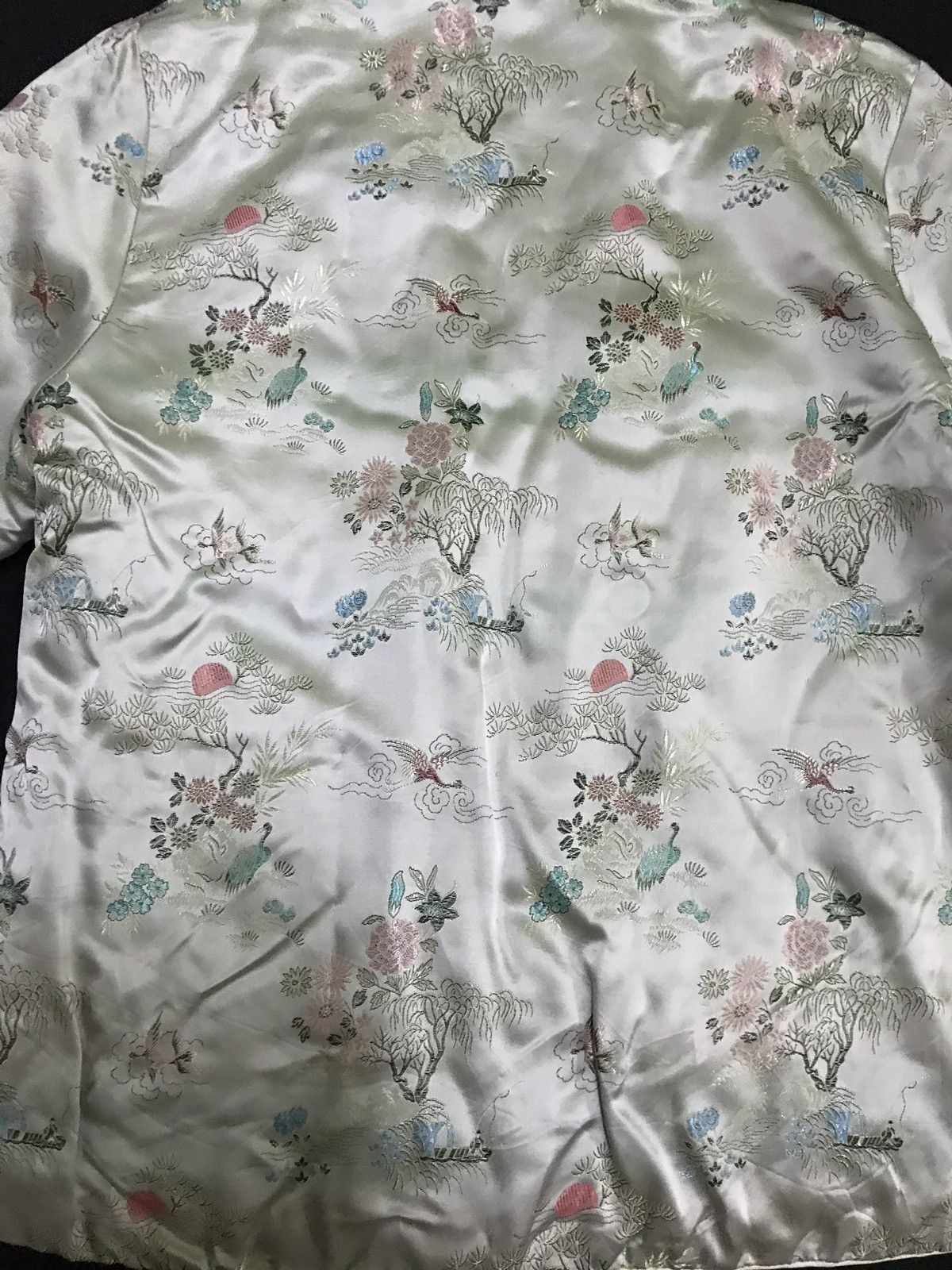Designer × Traditional Weatherwear × Vintage Traditional Mandarin Embroidered Silk Jacket Size US S / EU 44-46 / 1 - 5 Thumbnail