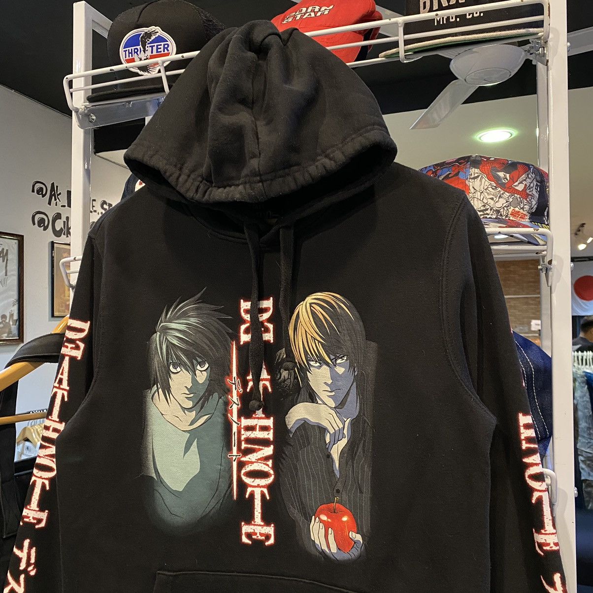 Anime Rare!! Vintage Death Note Anime Manga Series Japan Hoodie Size US L / EU 52-54 / 3 - 3 Thumbnail