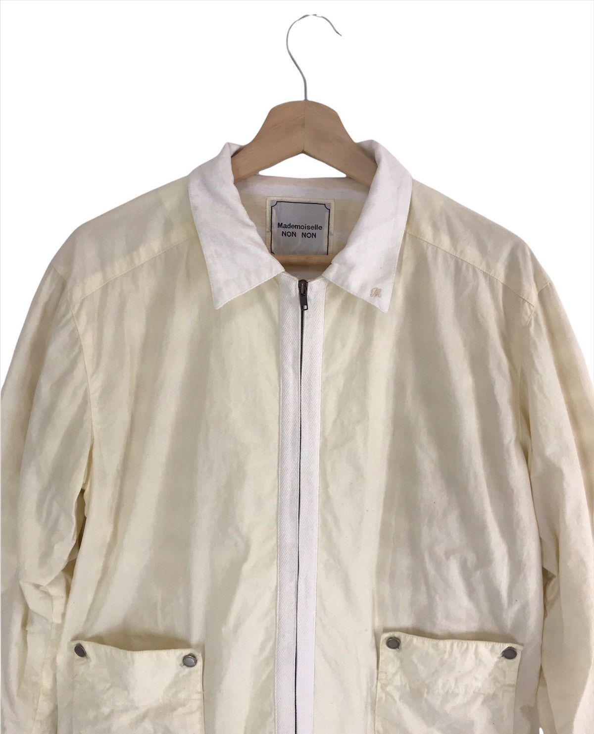 Japanese Brand Mademoiselle Non Non Zipper Light Jacket Size US M / EU 48-50 / 2 - 3 Thumbnail