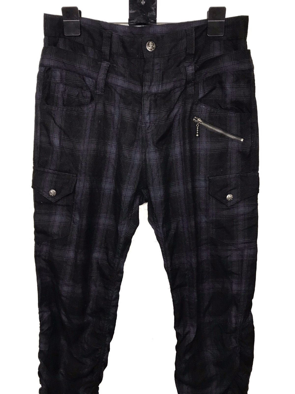 Japanese Brand Superb🔥 Double Focus Seditionaries Checkered Pants Size US 34 / EU 50 - 1 Thumbnail