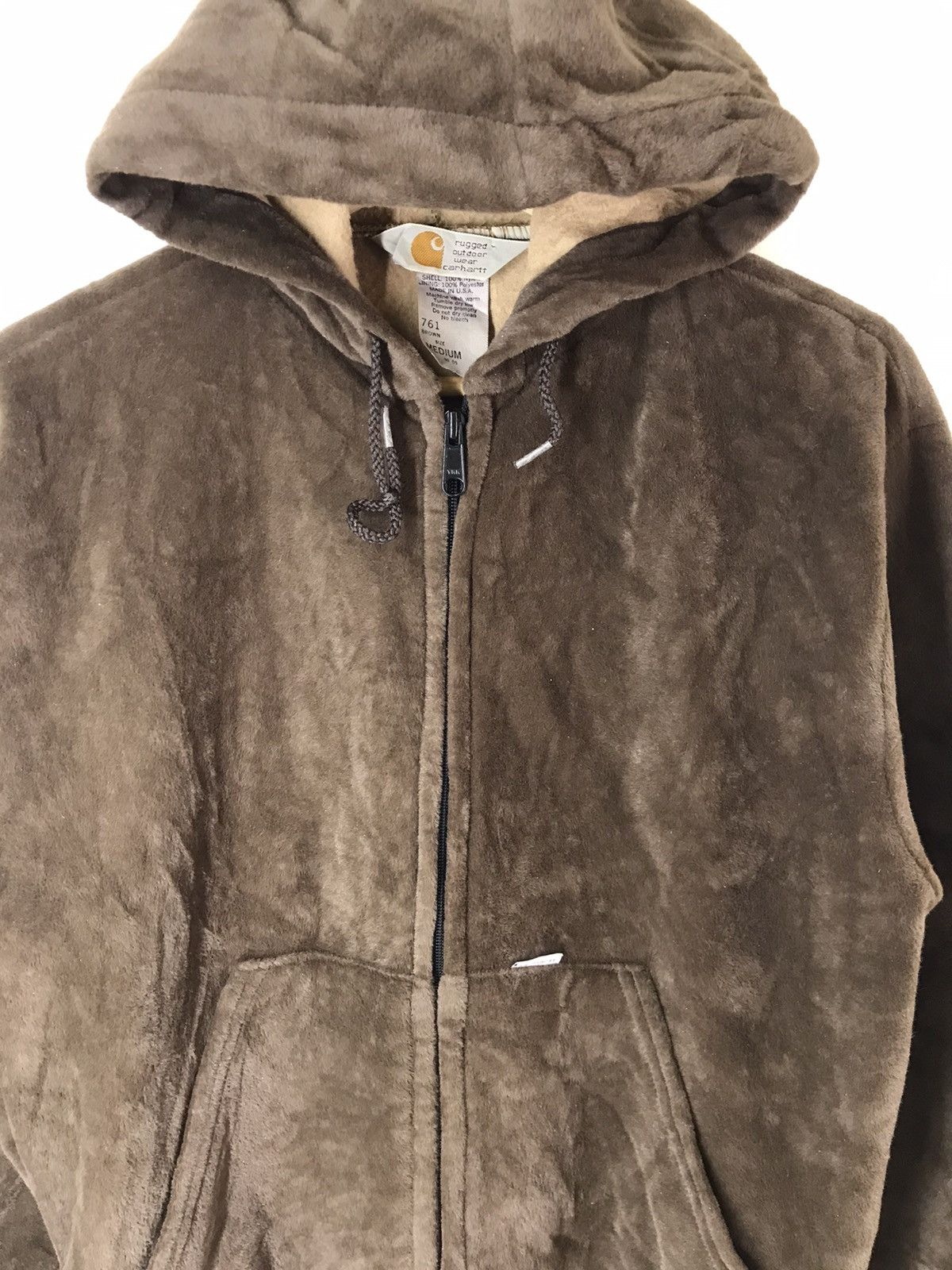 Carhartt 🔥Carhartt Outdoor Wear Brown Fleece Hoodie Jacket Size US M / EU 48-50 / 2 - 6 Thumbnail