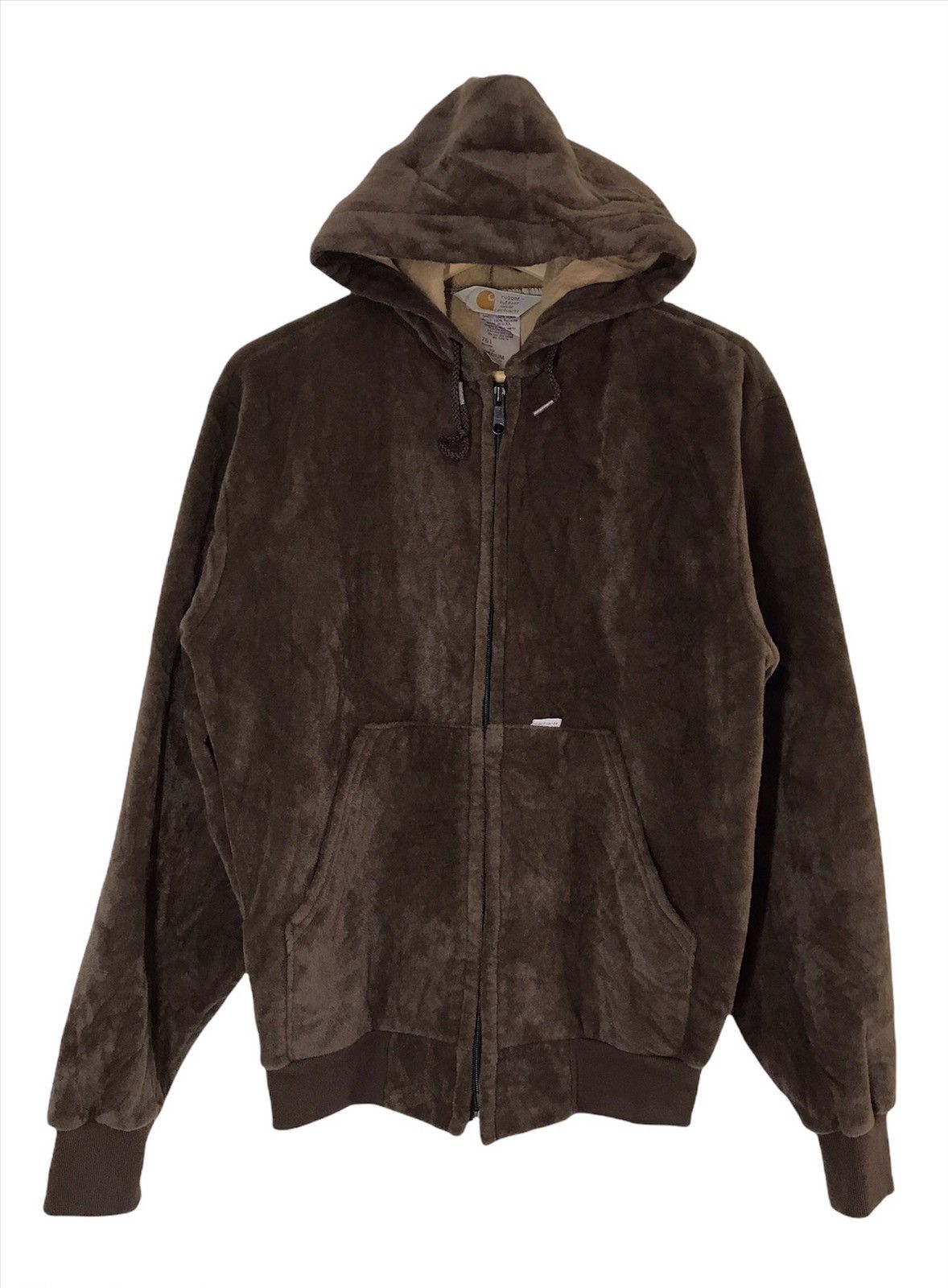 Carhartt 🔥Carhartt Outdoor Wear Brown Fleece Hoodie Jacket Size US M / EU 48-50 / 2 - 1 Thumbnail