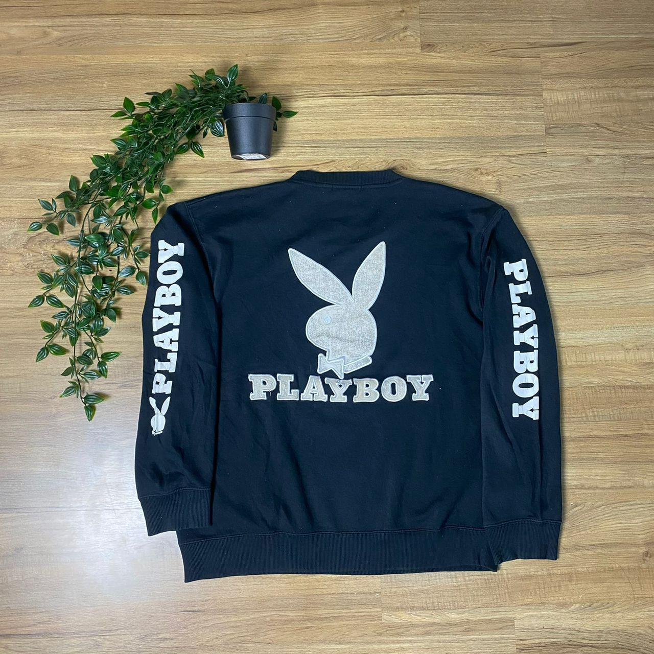 Vintage 90s Rasta Playboy Bunny Sweatshirt Jumper Playboy