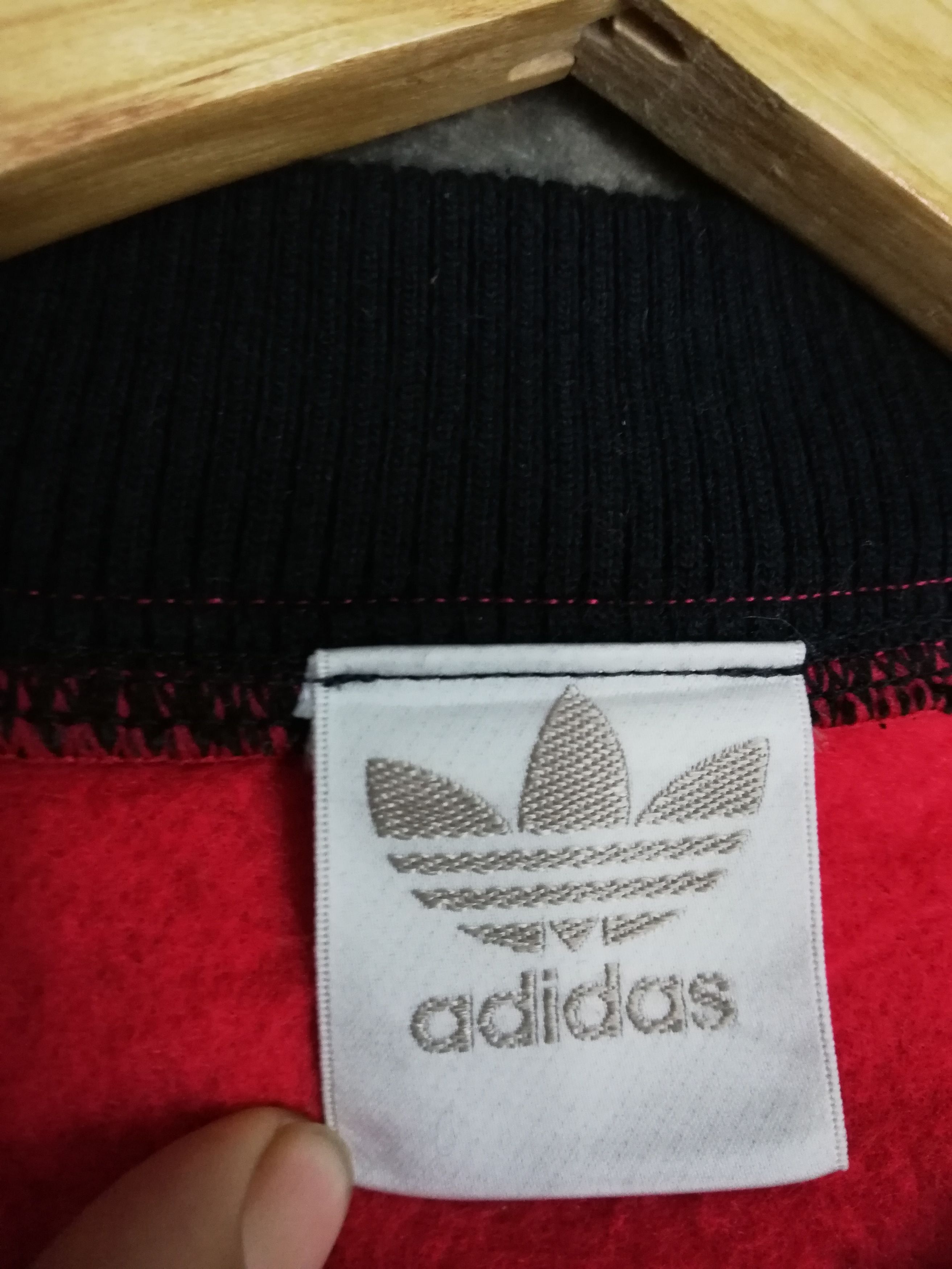 Adidas × Vintage Vintage Adidas fleece long sleeve T-shirt Size US L / EU 52-54 / 3 - 8 Thumbnail