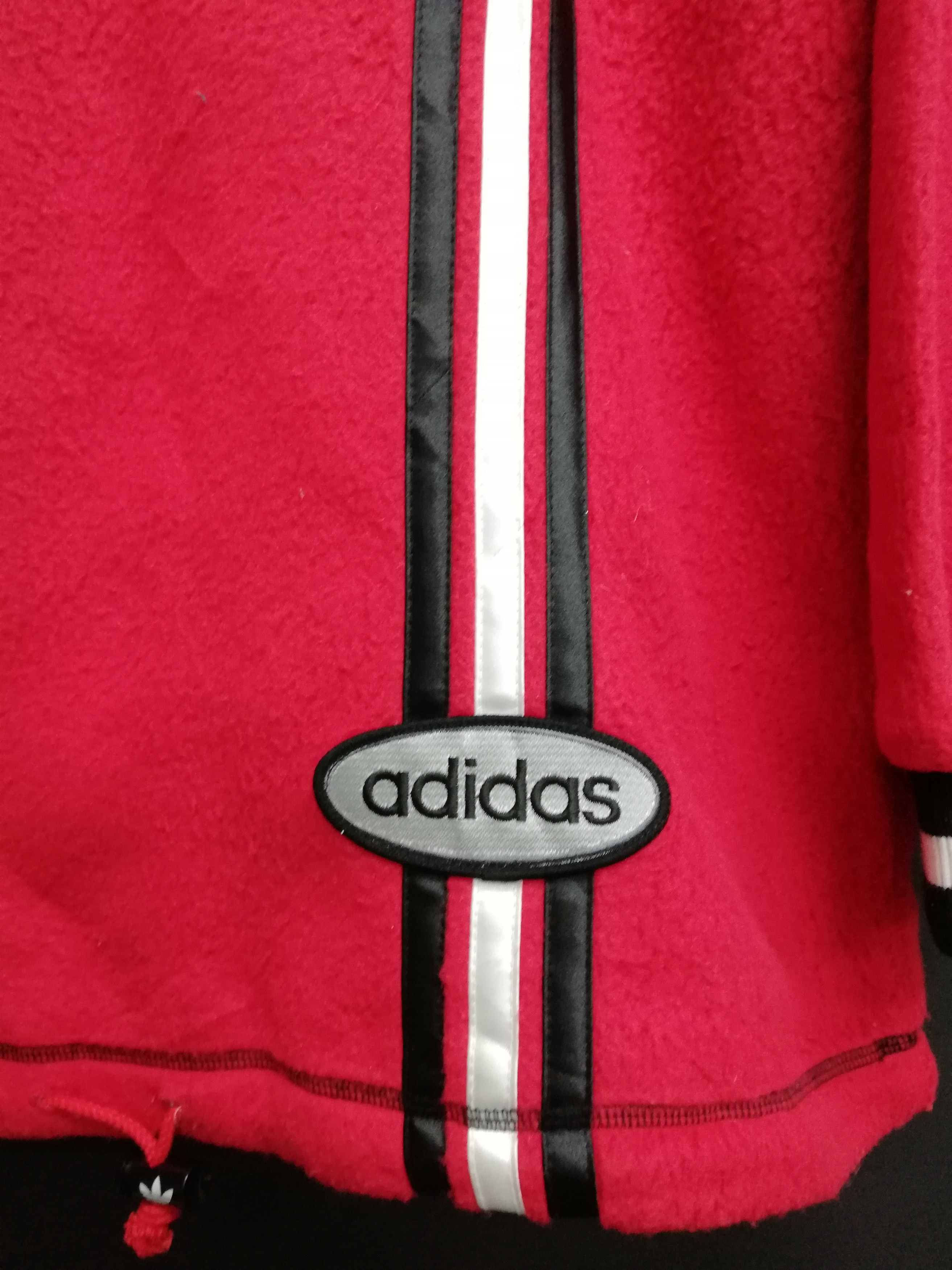 Adidas × Vintage Vintage Adidas fleece long sleeve T-shirt Size US L / EU 52-54 / 3 - 4 Thumbnail