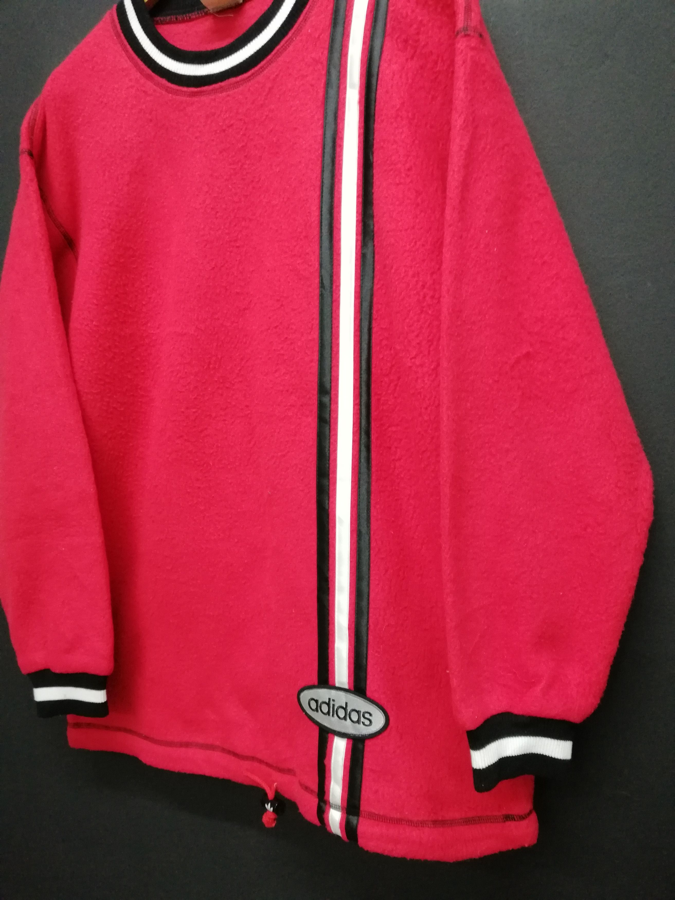 Adidas × Vintage Vintage Adidas fleece long sleeve T-shirt Size US L / EU 52-54 / 3 - 5 Thumbnail