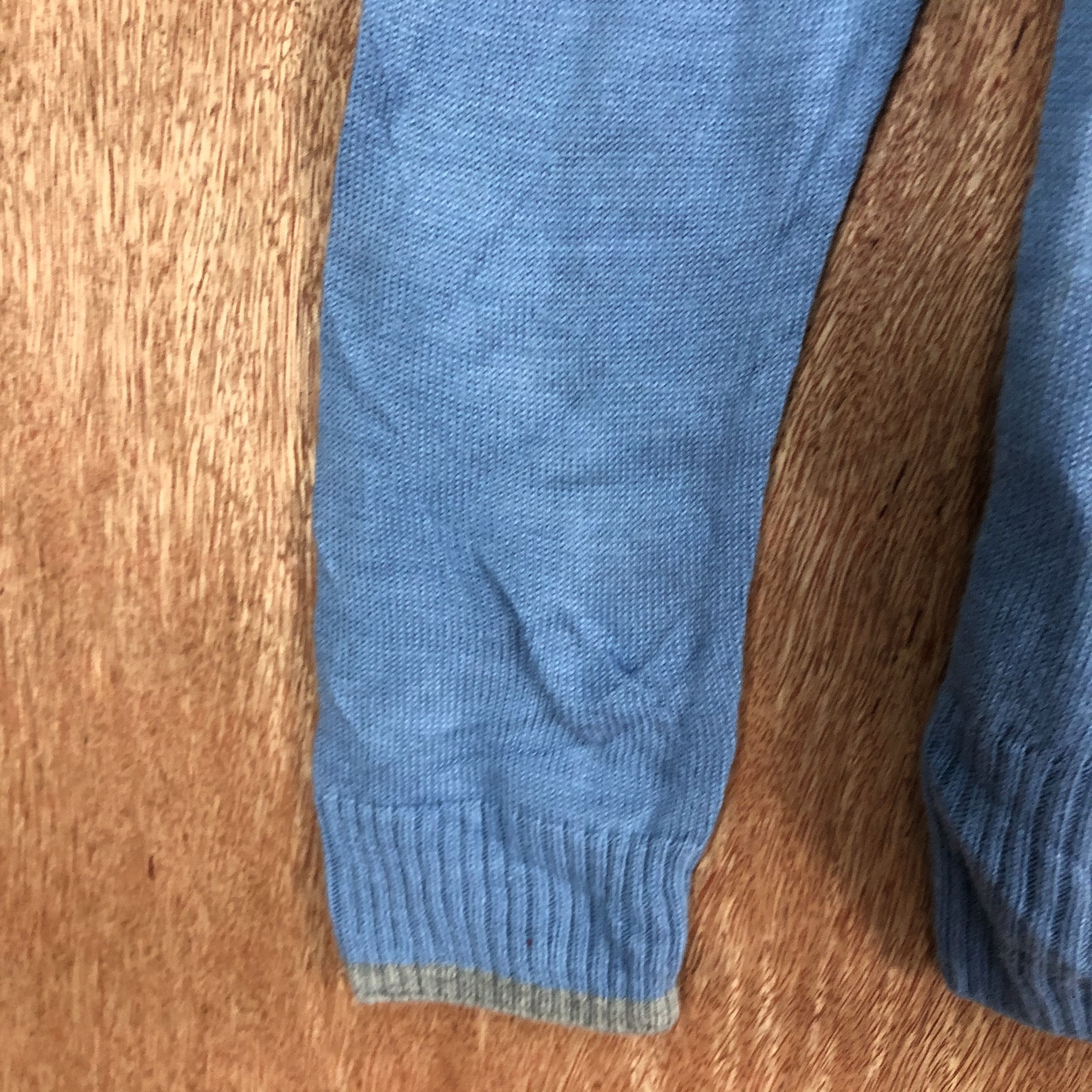 Vintage Anna Kenny Blue Knitwear sweatshirt #6146 Size S / US 4 / IT 40 - 6 Thumbnail