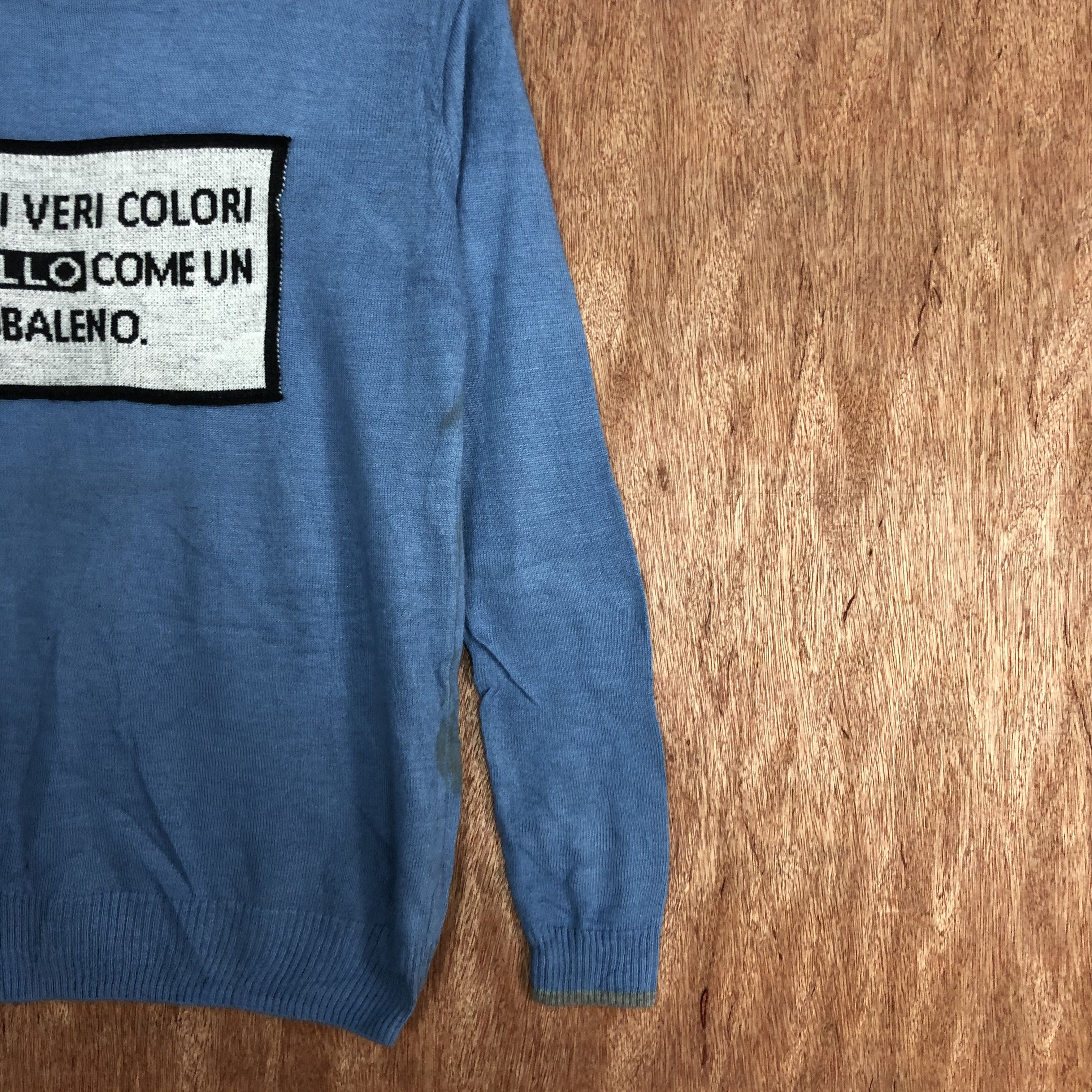 Vintage Anna Kenny Blue Knitwear sweatshirt #6146 Size S / US 4 / IT 40 - 4 Thumbnail
