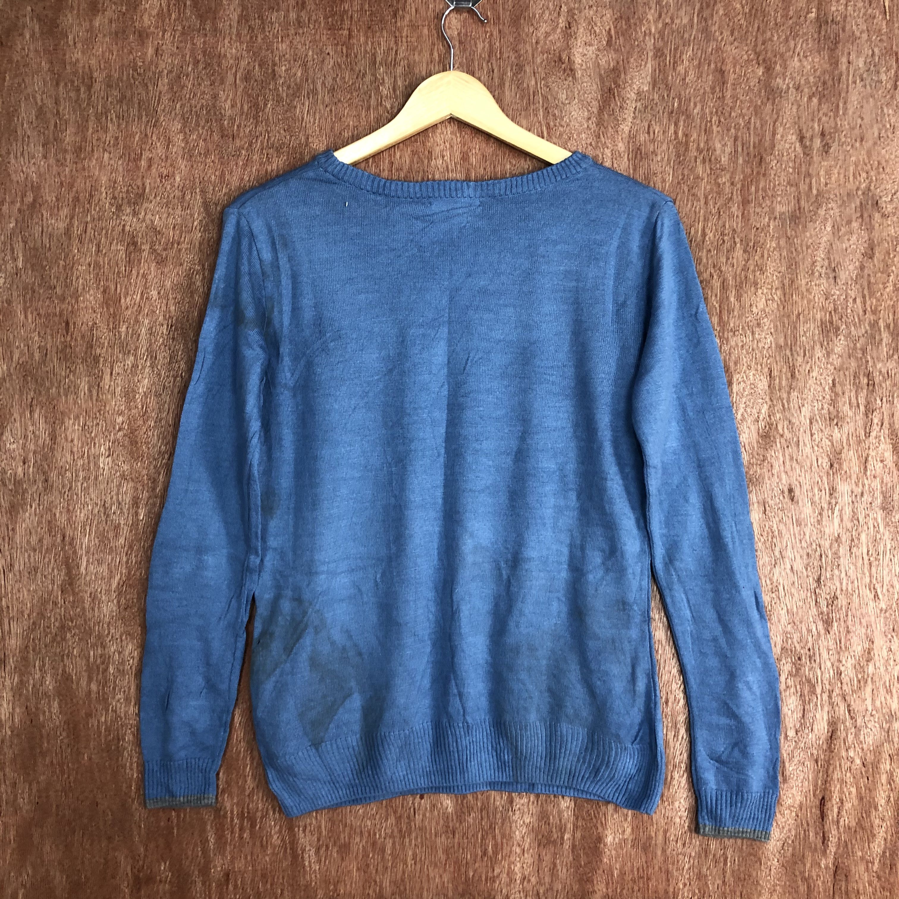 Vintage Anna Kenny Blue Knitwear sweatshirt #6146 Size S / US 4 / IT 40 - 12 Thumbnail